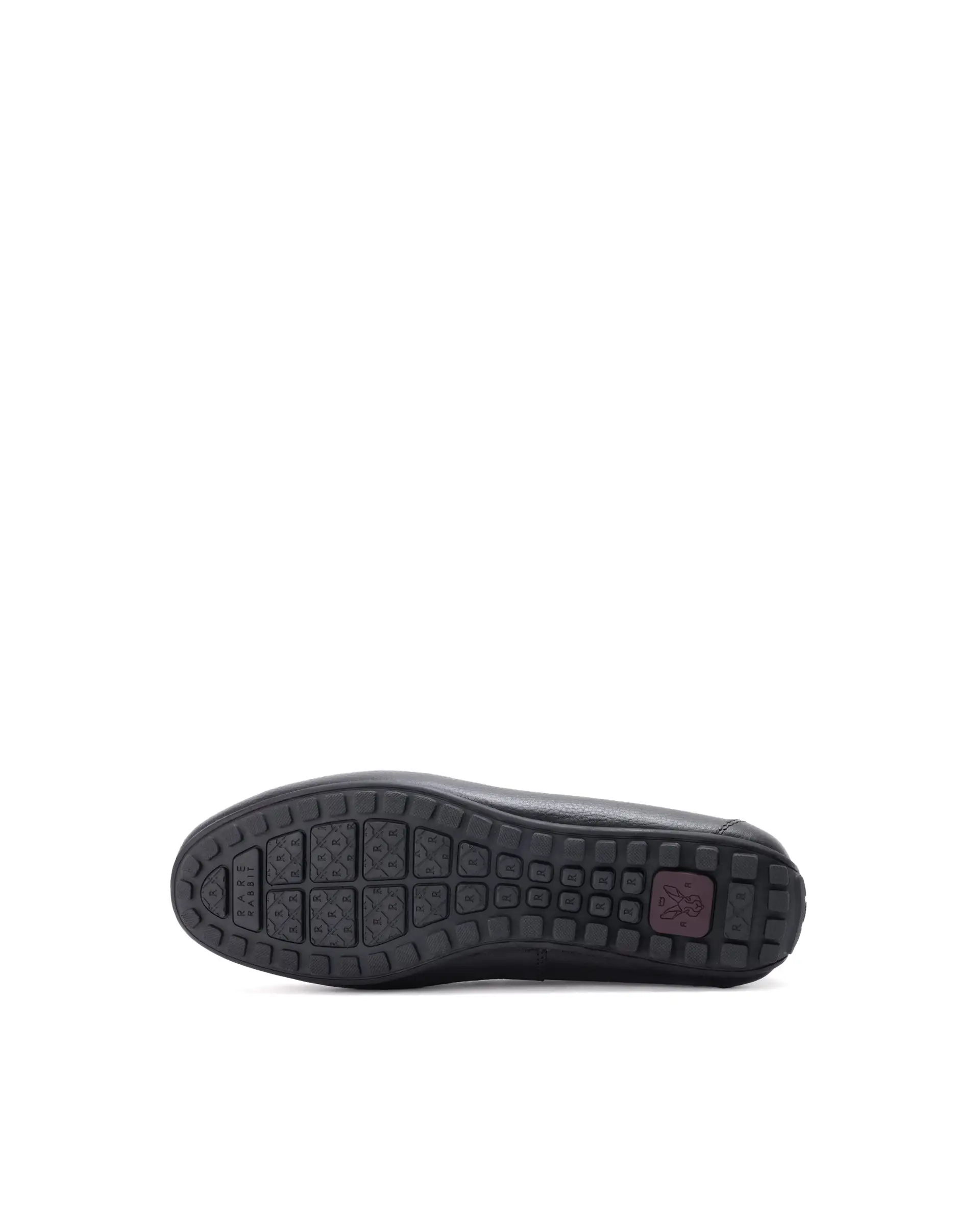 Rare Rabbit Men's Grain Black Slip-On Genuine Milled Leather Driving Moccasin - Image 7