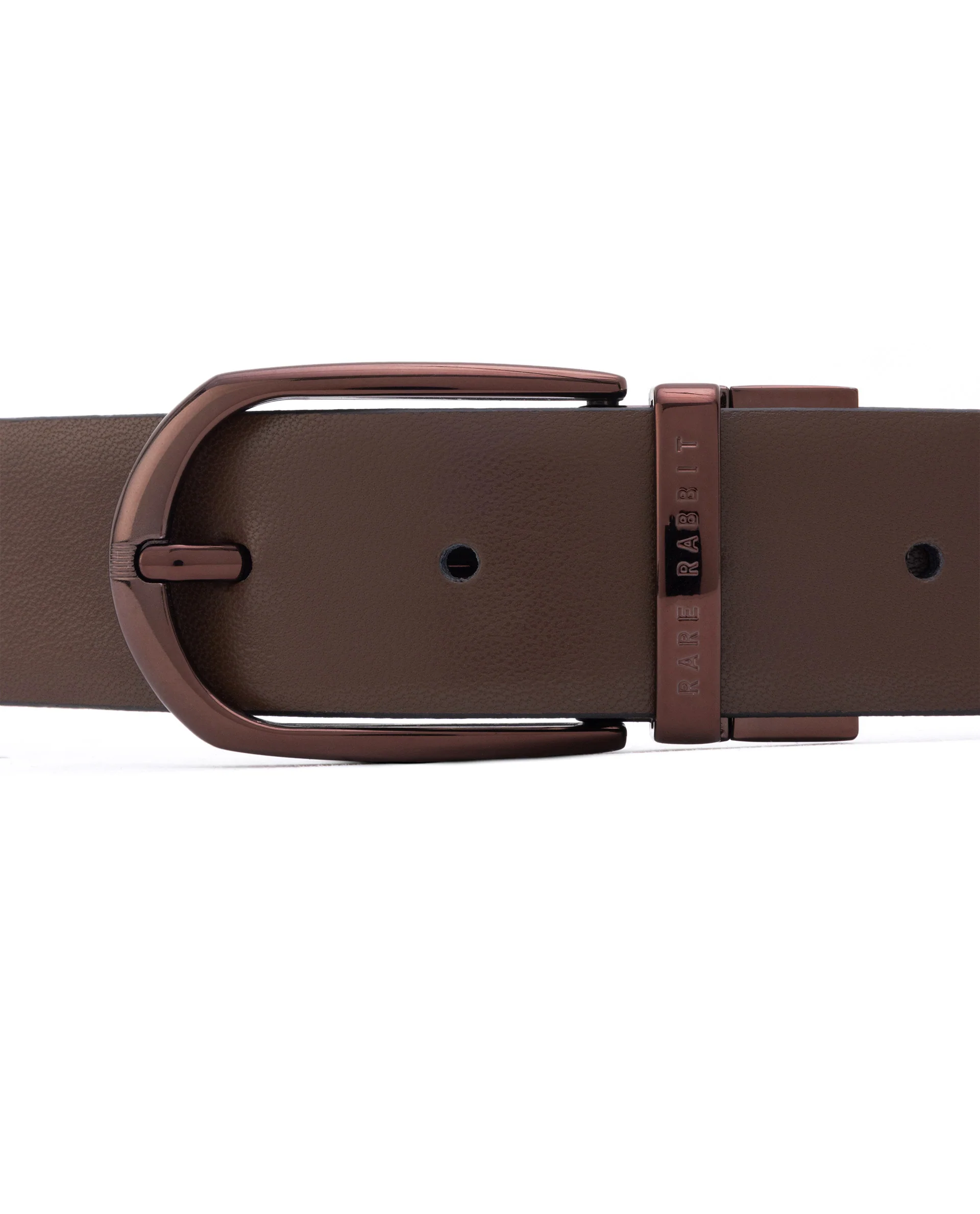 Rare Rabbit Men's Grata Black Belt Leather - Image 6