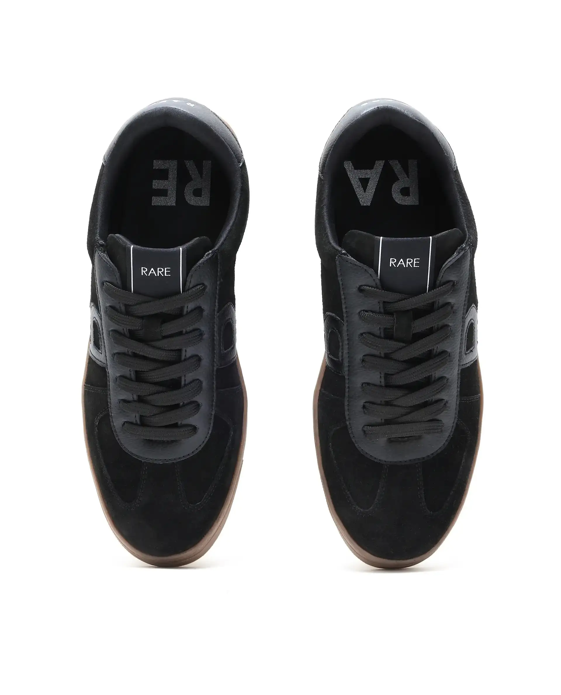 Rare Rabbit Men's Greg Light Black Lace-Up Closure Suede Sneaker - Image 4