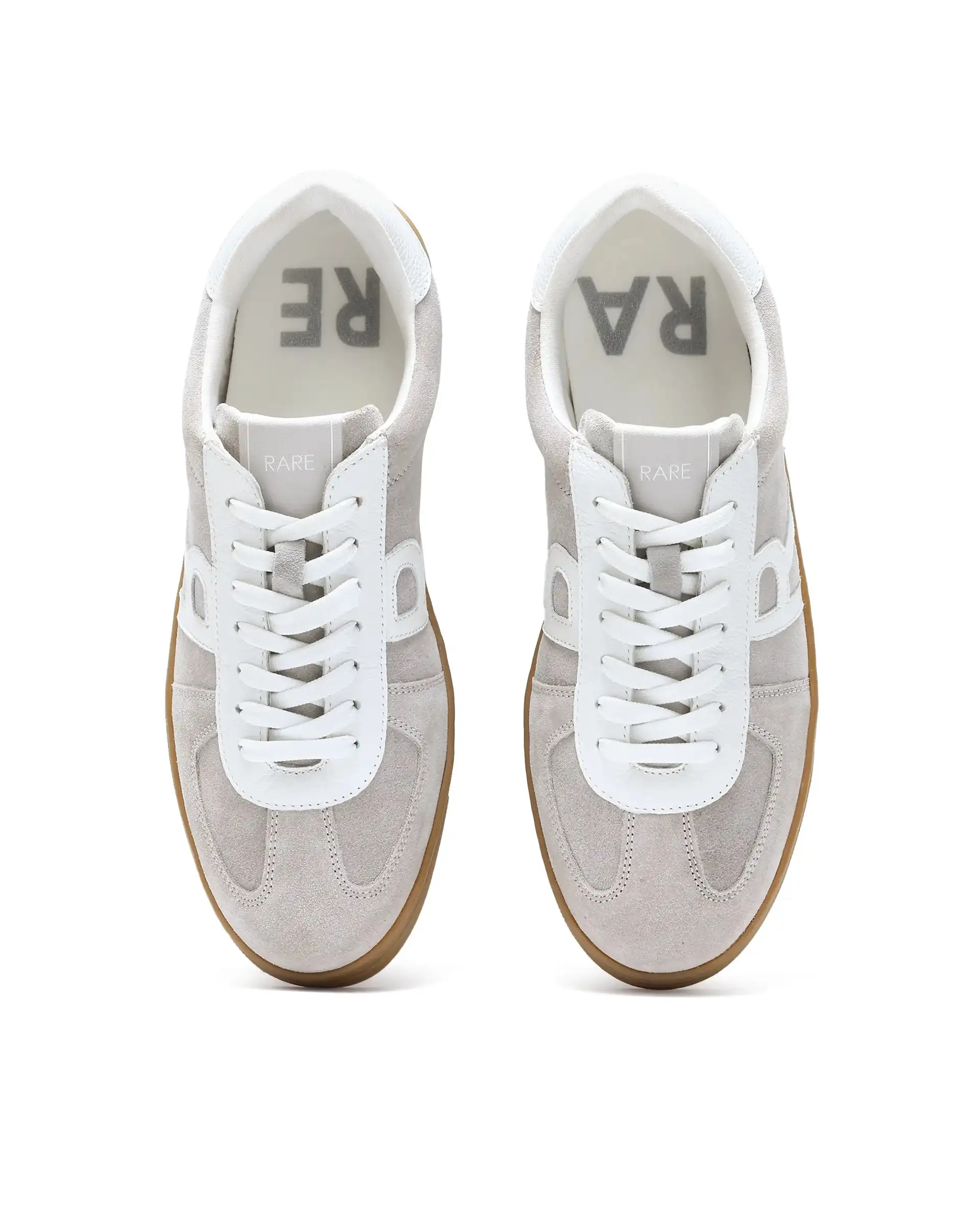Rare Rabbit Men's Greg Light Grey Lace-Up Closure Suede Sneaker - Image 2
