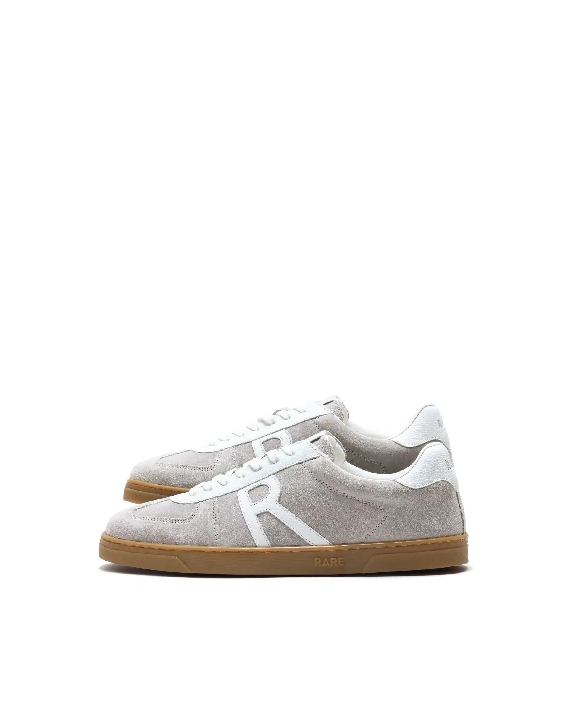 Rare Rabbit Men's Greg Light Grey Lace-Up Closure Suede Sneaker - Image 5