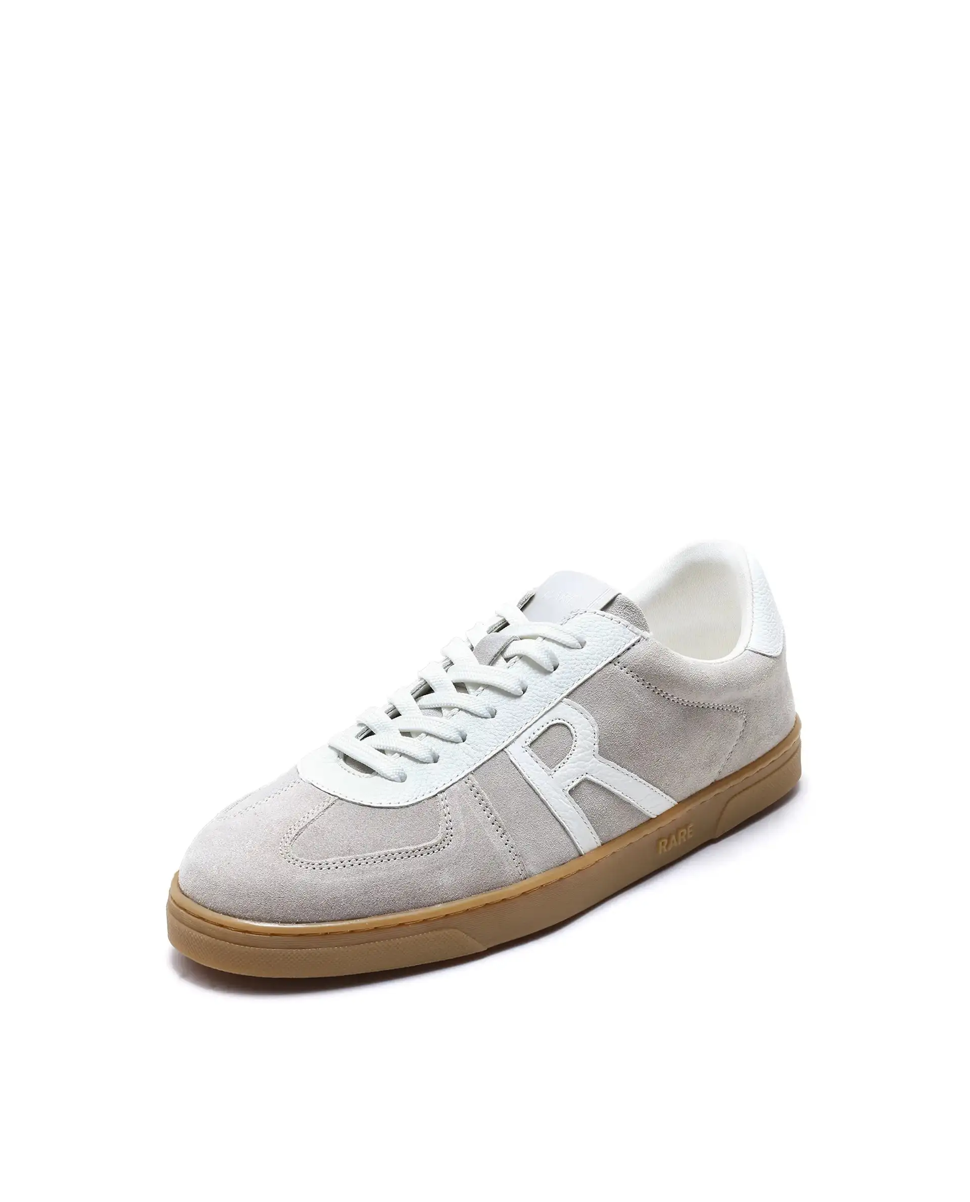 Rare Rabbit Men's Greg Light Grey Lace-Up Closure Suede Sneaker - Image 6