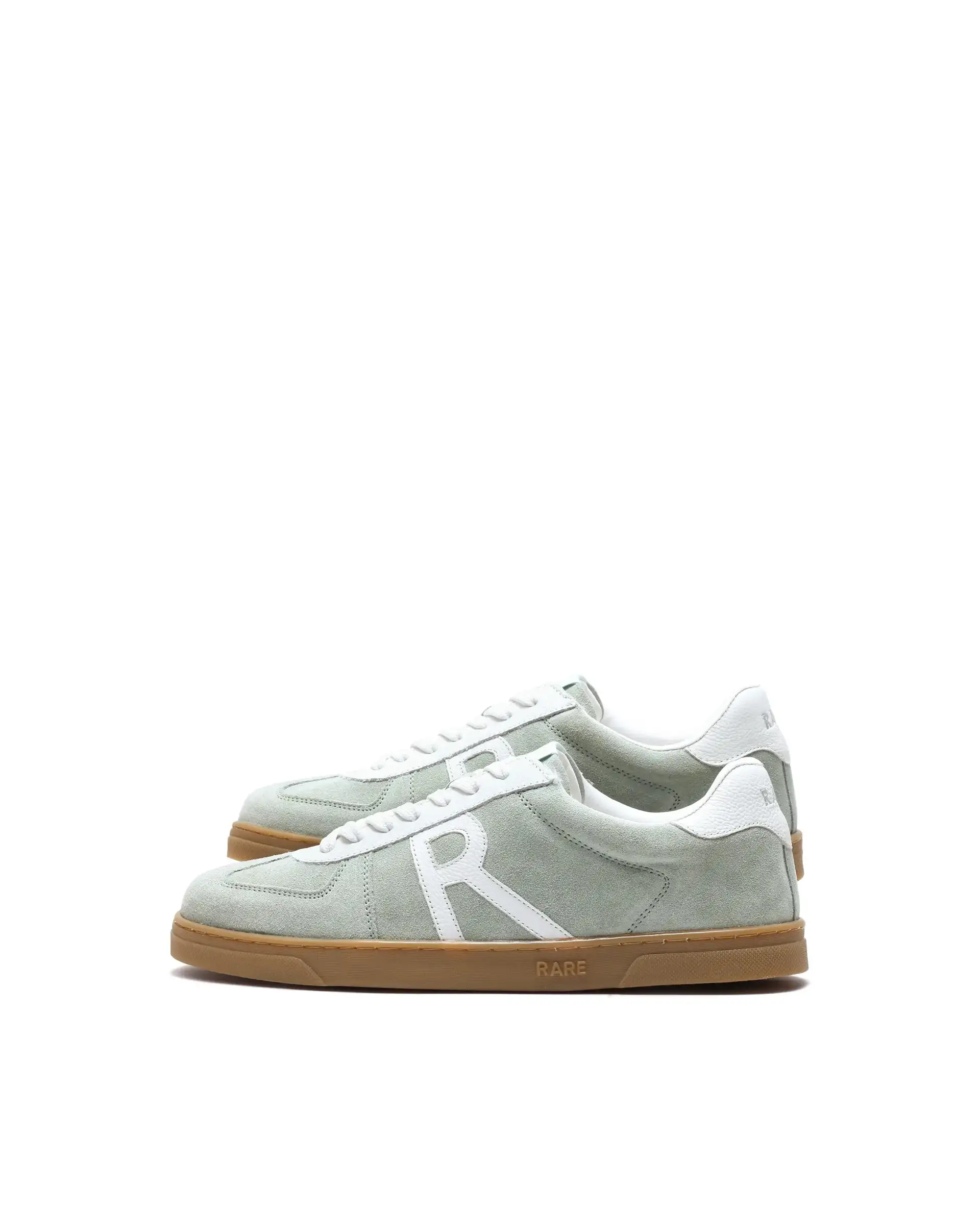 Rare Rabbit Men's Greg Light Sage Lace-Up Closure Suede Sneaker - Image 7
