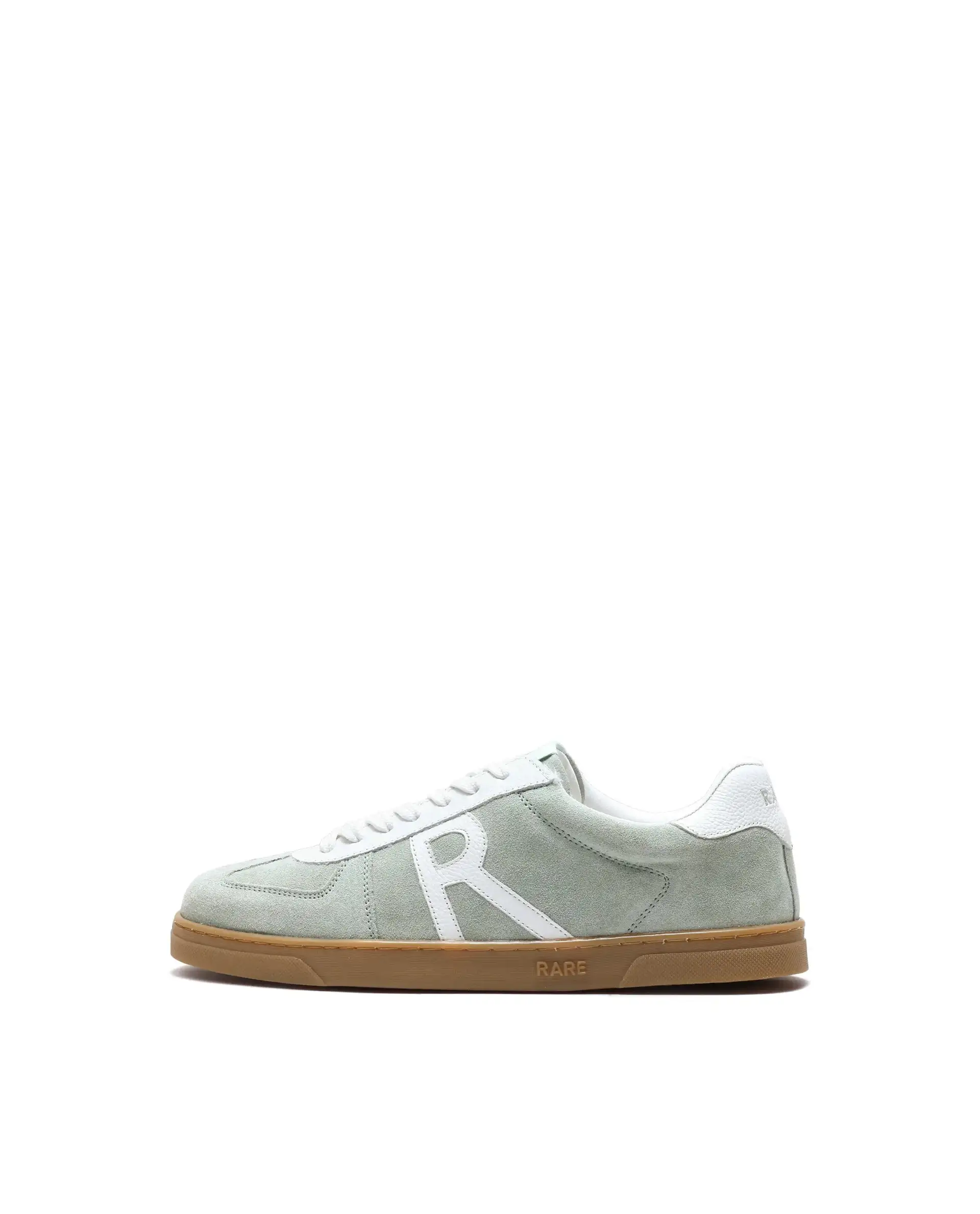 Rare Rabbit Men's Greg Light Sage Lace-Up Closure Suede Sneaker - Image 9
