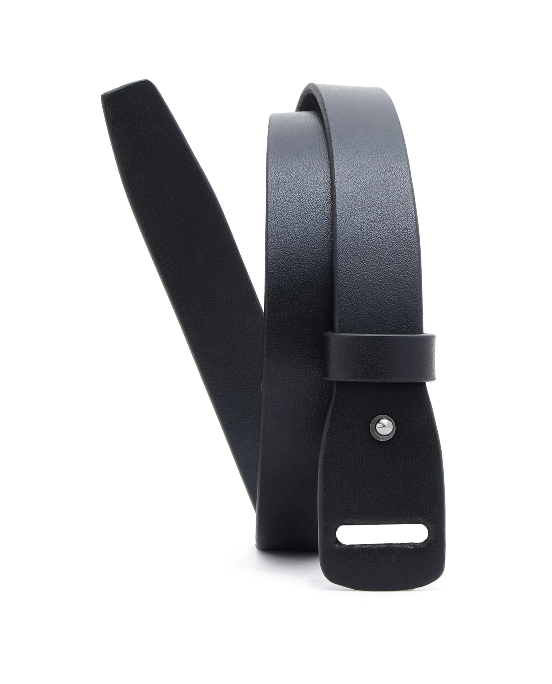 Rare Rabbit Men's Grenger Black Non-Reversible Smooth Grain Belt - Image 2