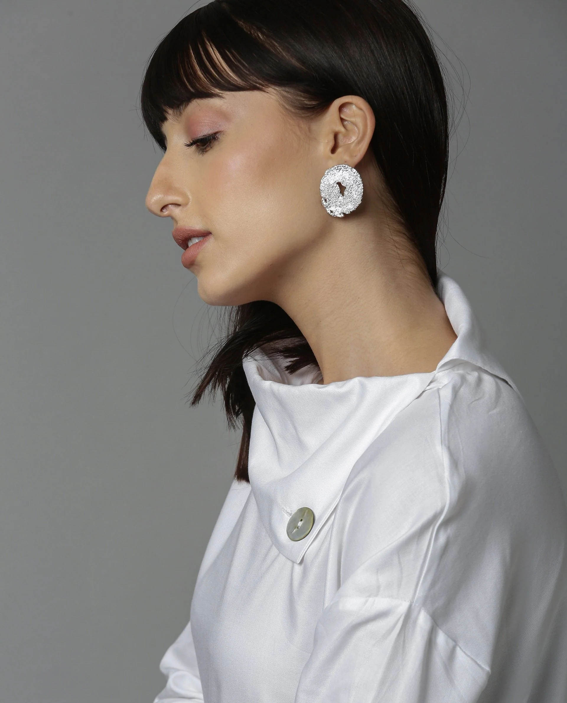 Rareism Women Grow White Top Short Sleeves Solid - Image 2