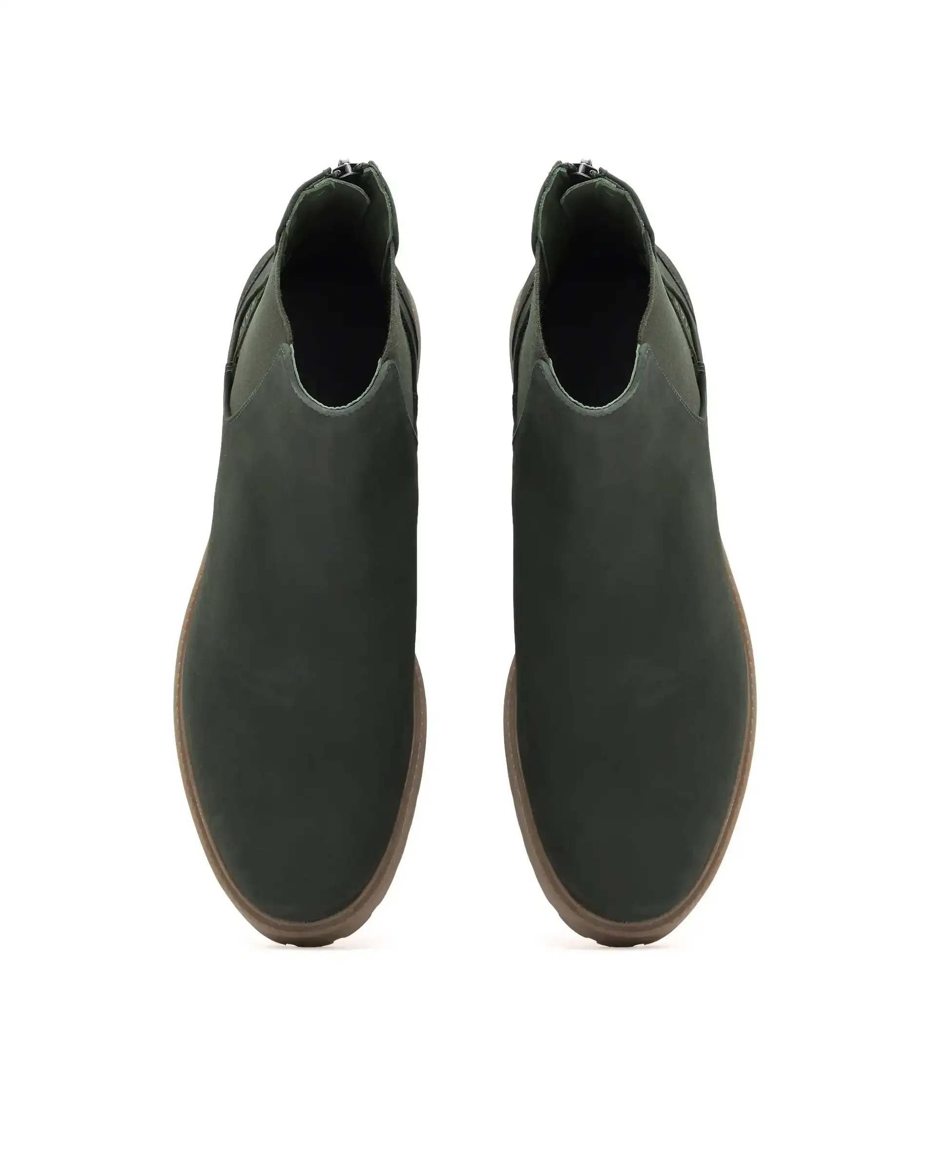 Rare Rabbit Men's Gum Pro Green Classic Chelsea Boot - Image 5