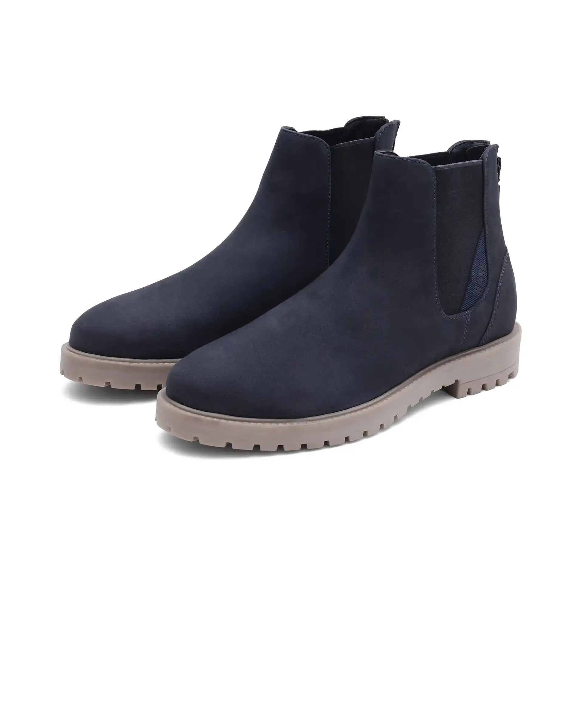 Rare Rabbit Men's Gum Pro Navy Classic Chelsea Boot - Image 3