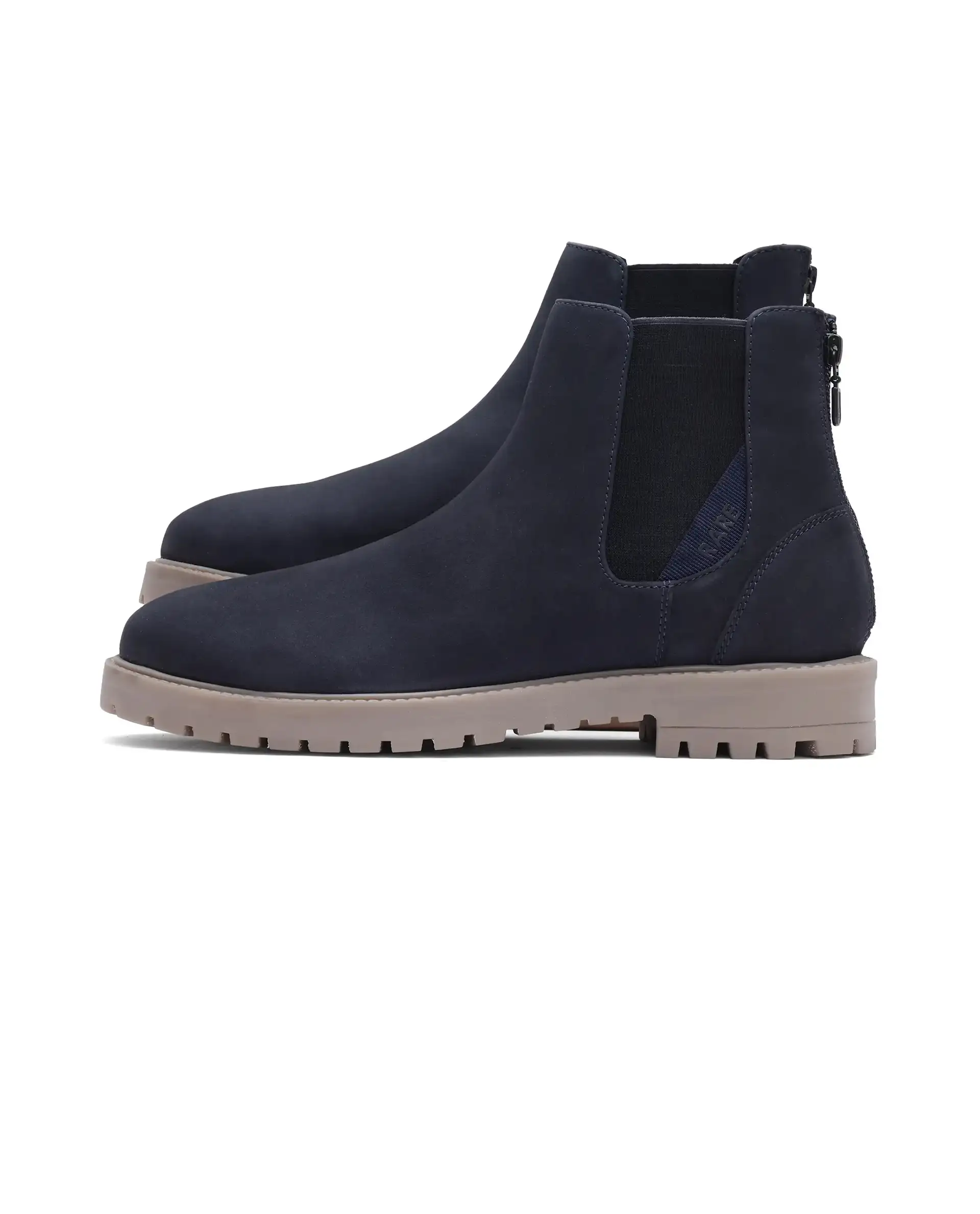 Rare Rabbit Men's Gum Pro Navy Classic Chelsea Boot - Image 5