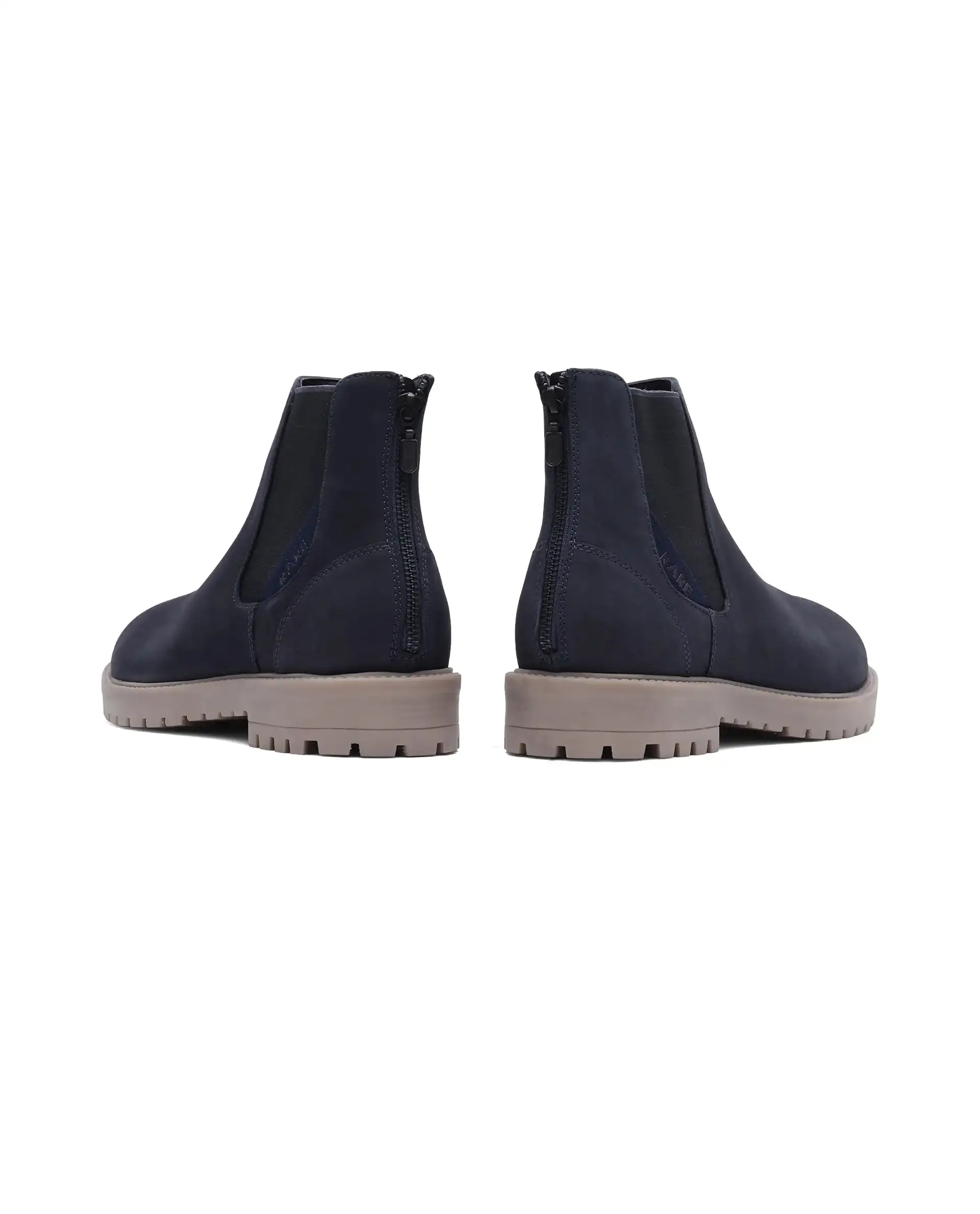 Rare Rabbit Men's Gum Pro Navy Classic Chelsea Boot - Image 6