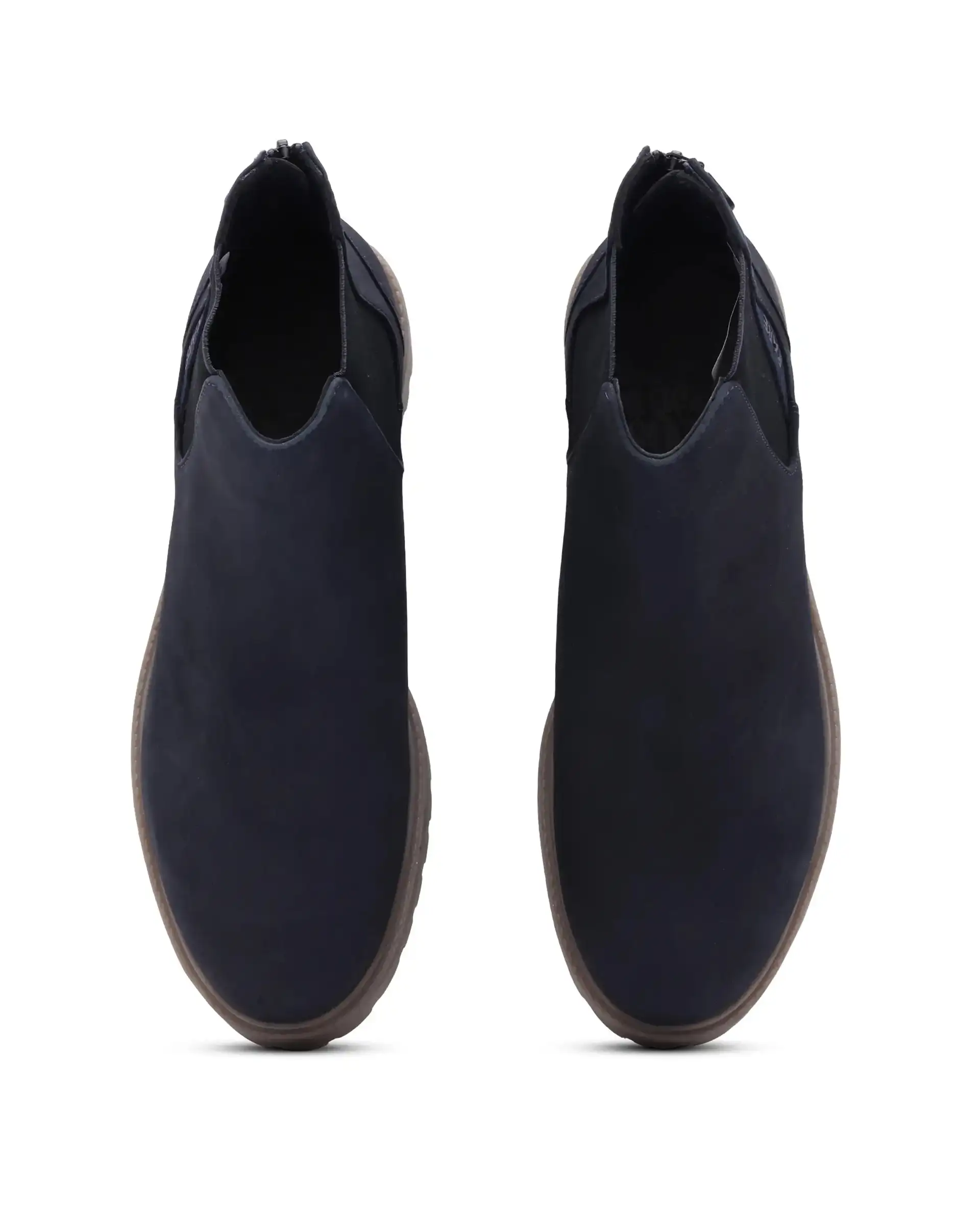 Rare Rabbit Men's Gum Pro Navy Classic Chelsea Boot - Image 7