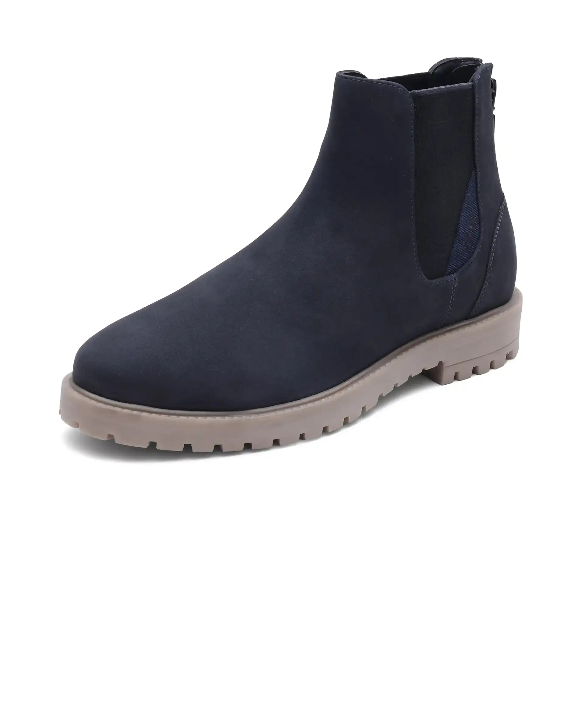 Rare Rabbit Men's Gum Pro Navy Classic Chelsea Boot - Image 9