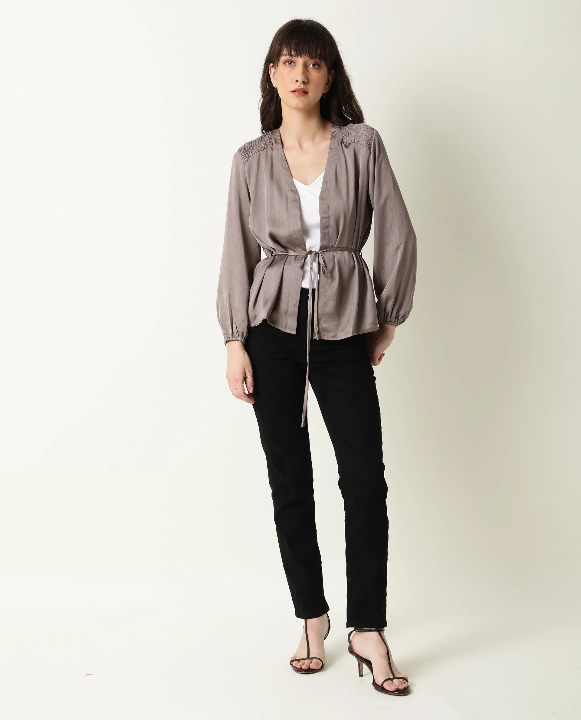 Rareism Women's Hallo Beige Outer Wear - Image 2