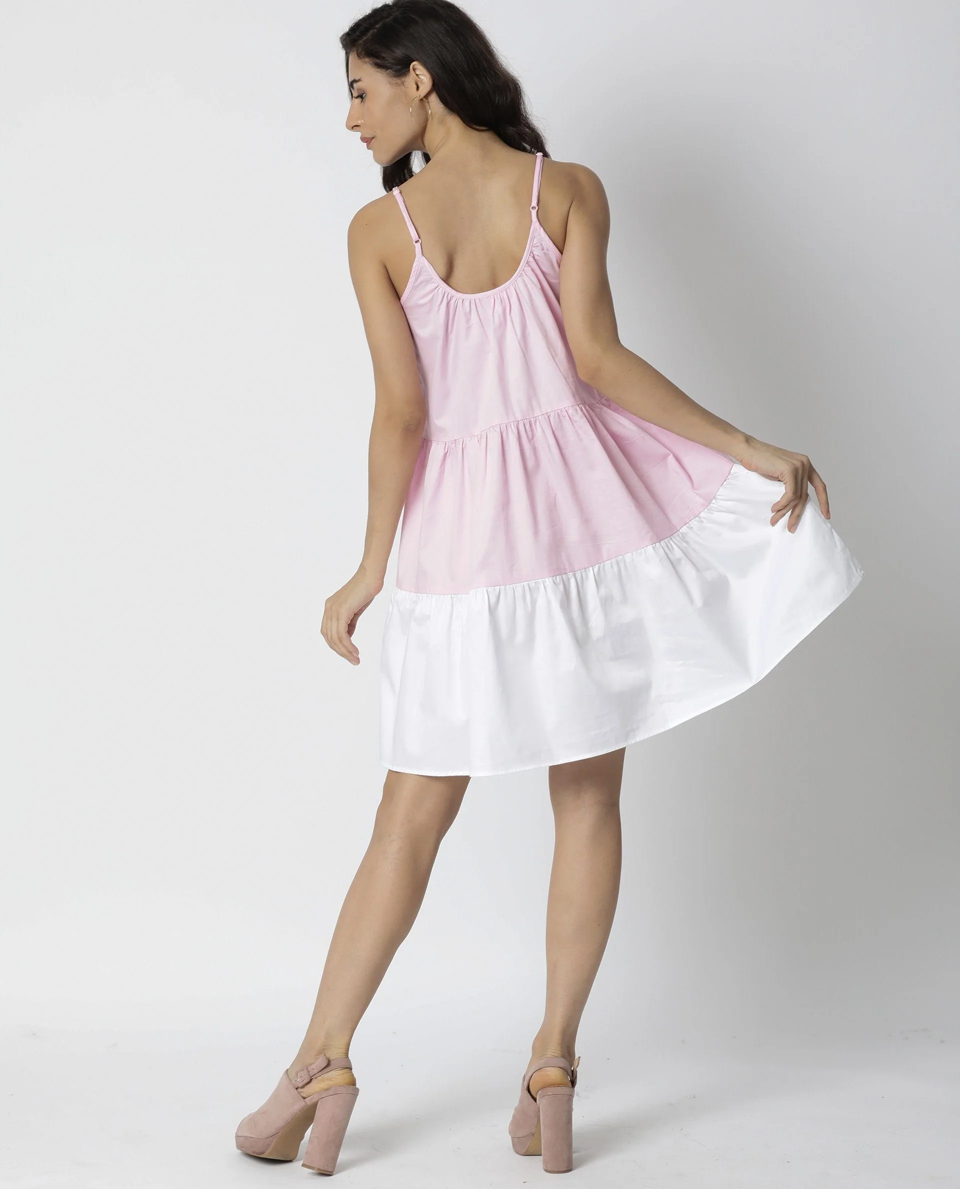 Rareism Women Hani Pink Dress Sleeveless Solid - Image 5