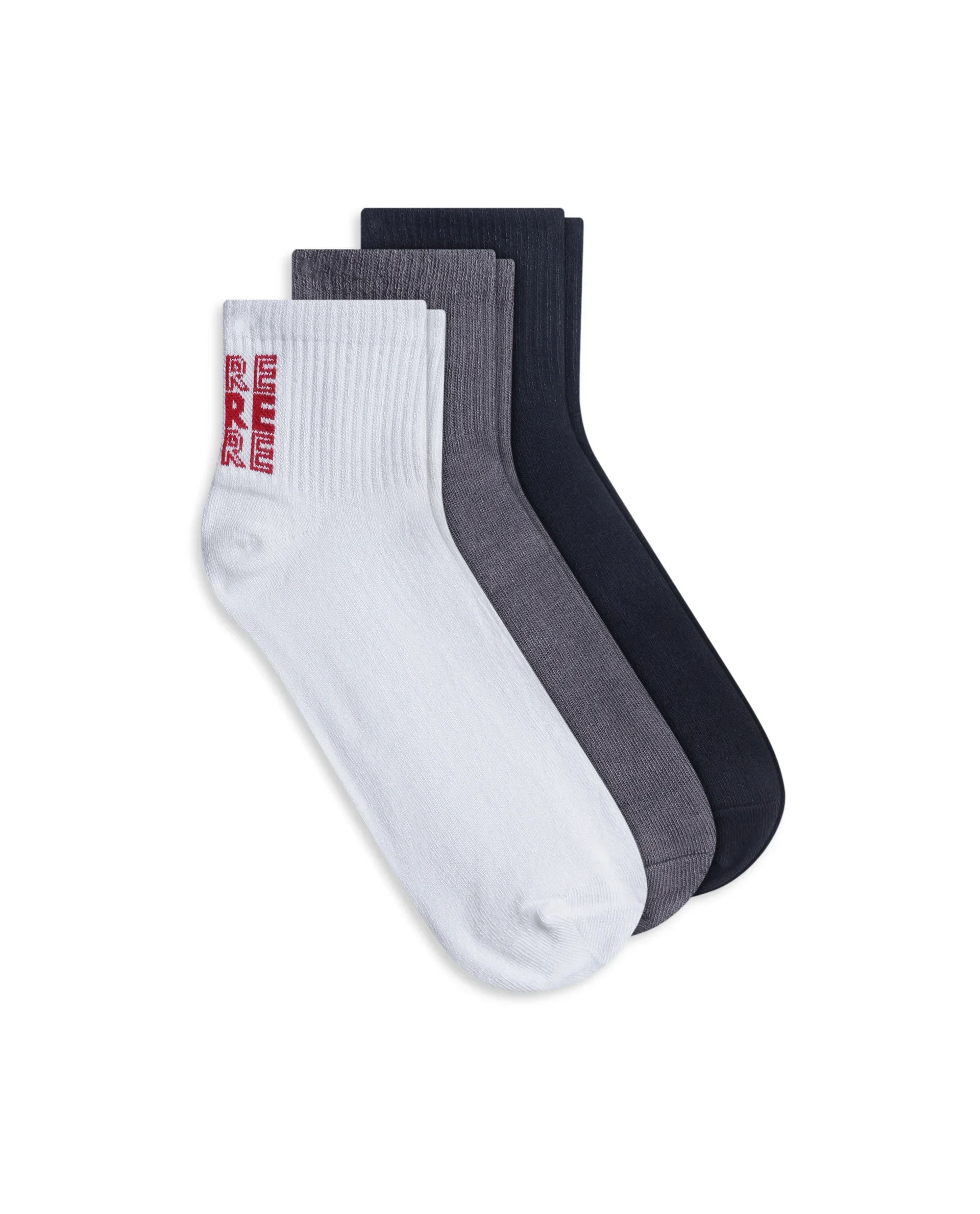 Rare Rabbit Men Happy Assorted High Ankle Socks - Image 4