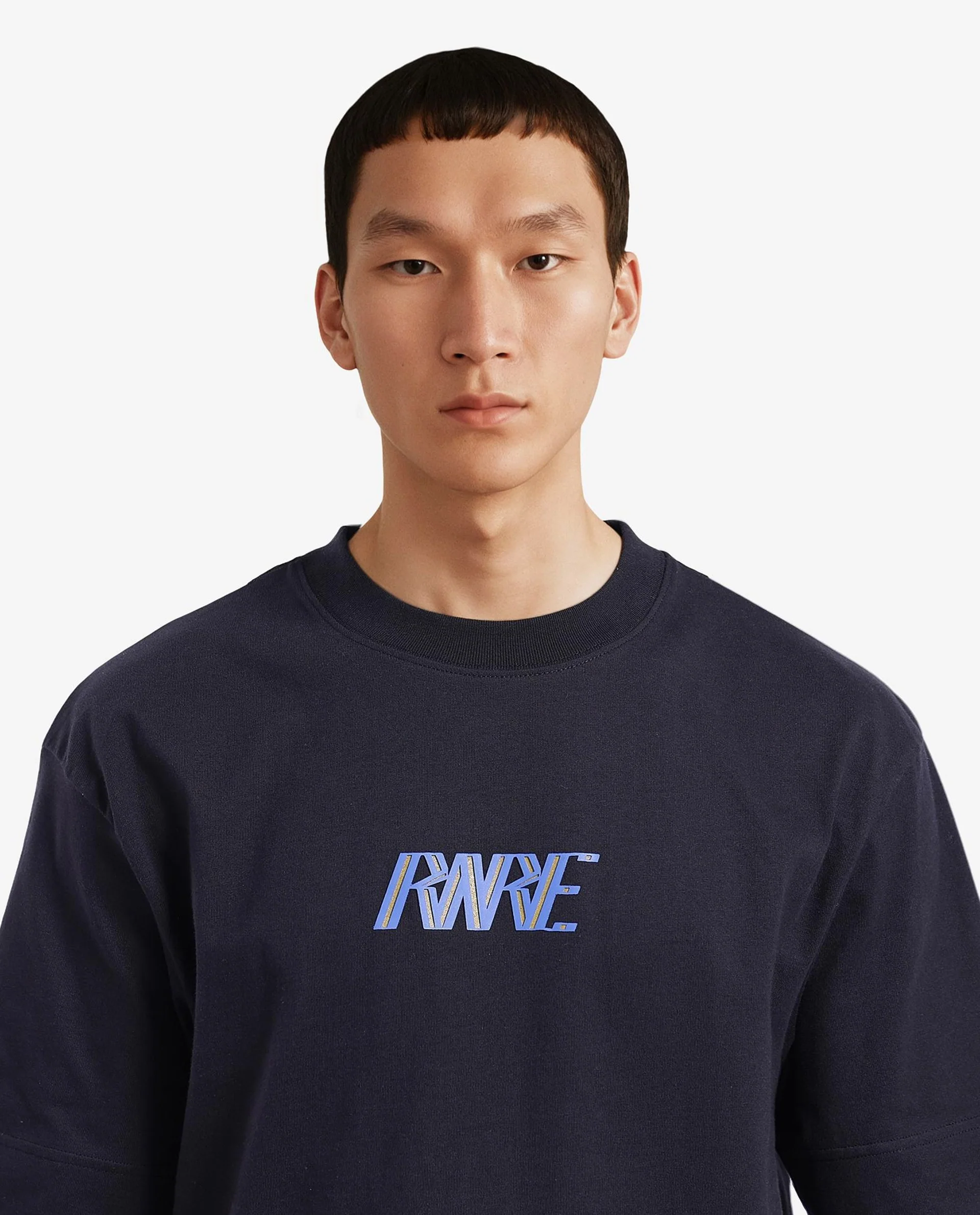 Rare Rabbit Men's Harve Black Cotton Graphic Print Boxy Fit Half Sleeve Crew Neck T-Shirt - Image 8