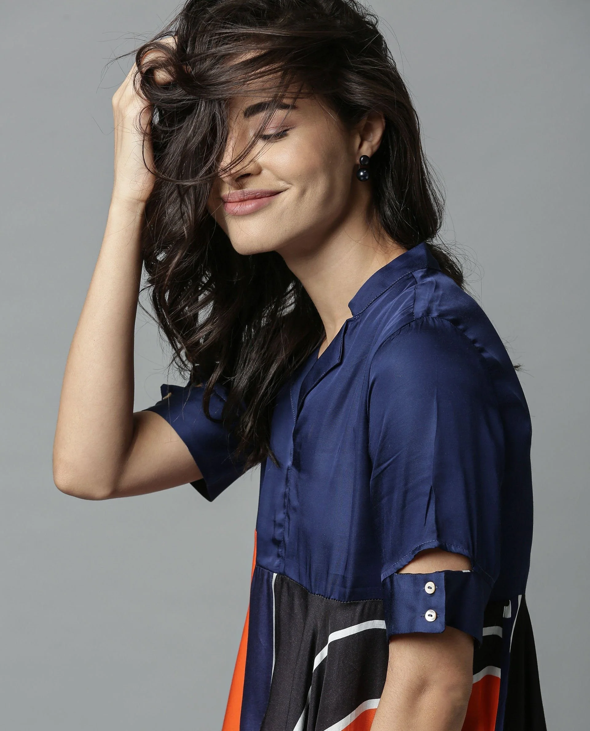 Rareism Women Havana 1 Orange Top Short Sleeves - Image 2