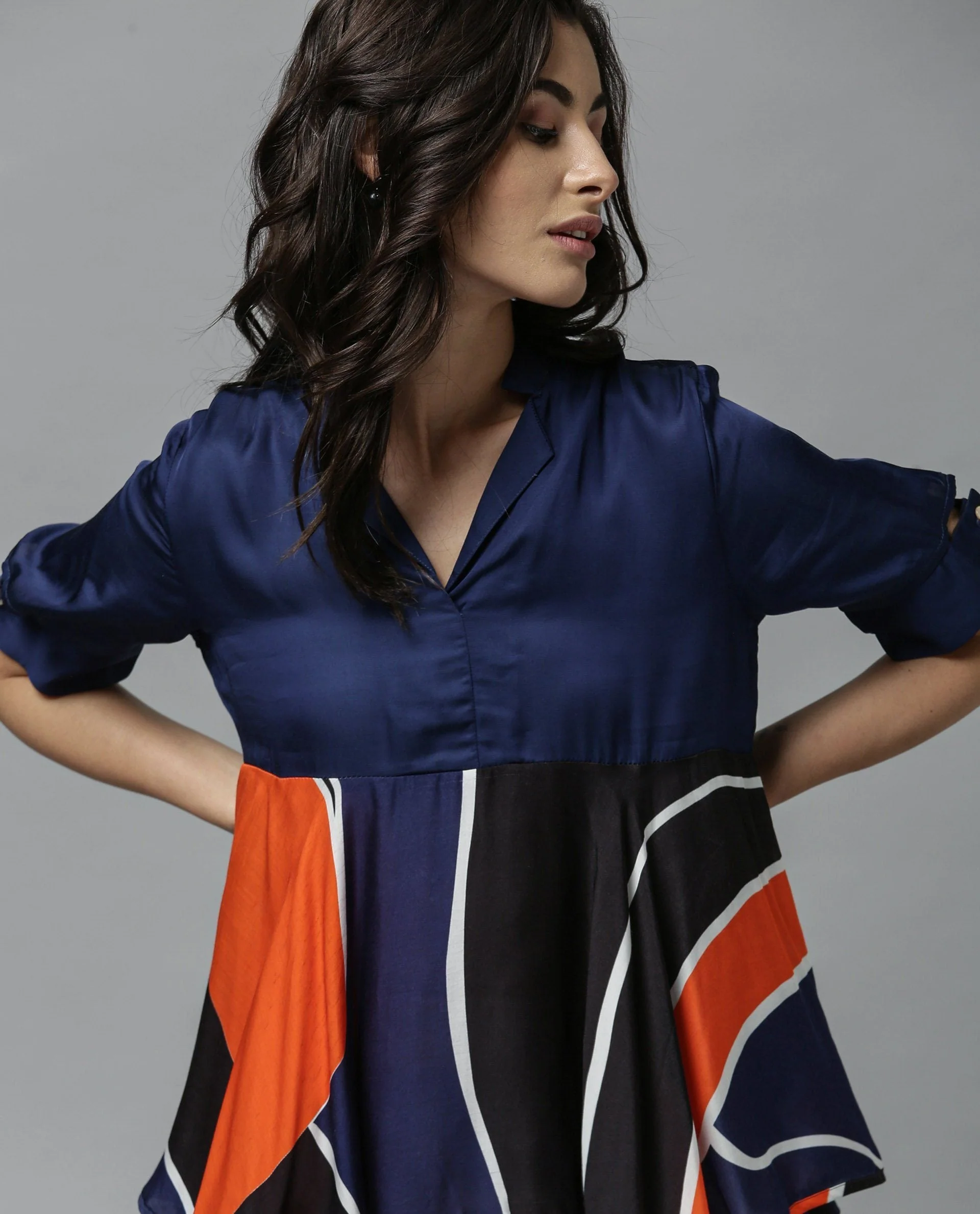 Rareism Women Havana 1 Orange Top Short Sleeves - Image 4
