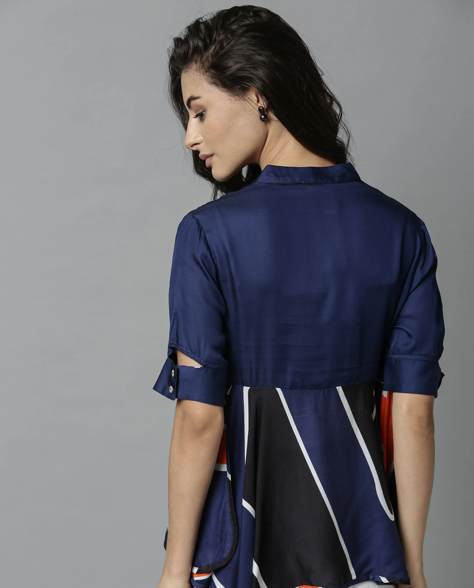 Rareism Women Havana 1 Orange Top Short Sleeves - Image 5