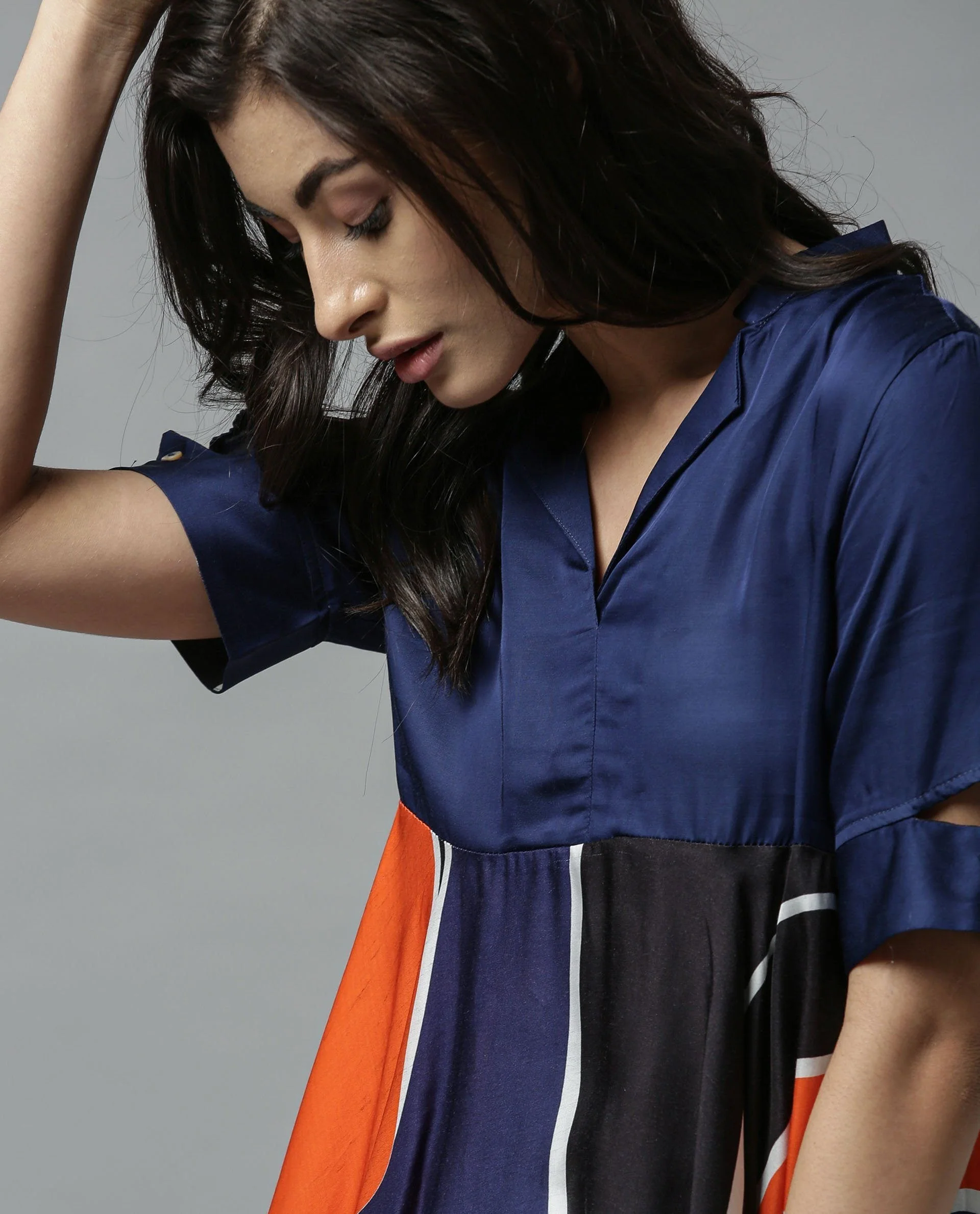 Rareism Women Havana 1 Orange Top Short Sleeves - Image 6