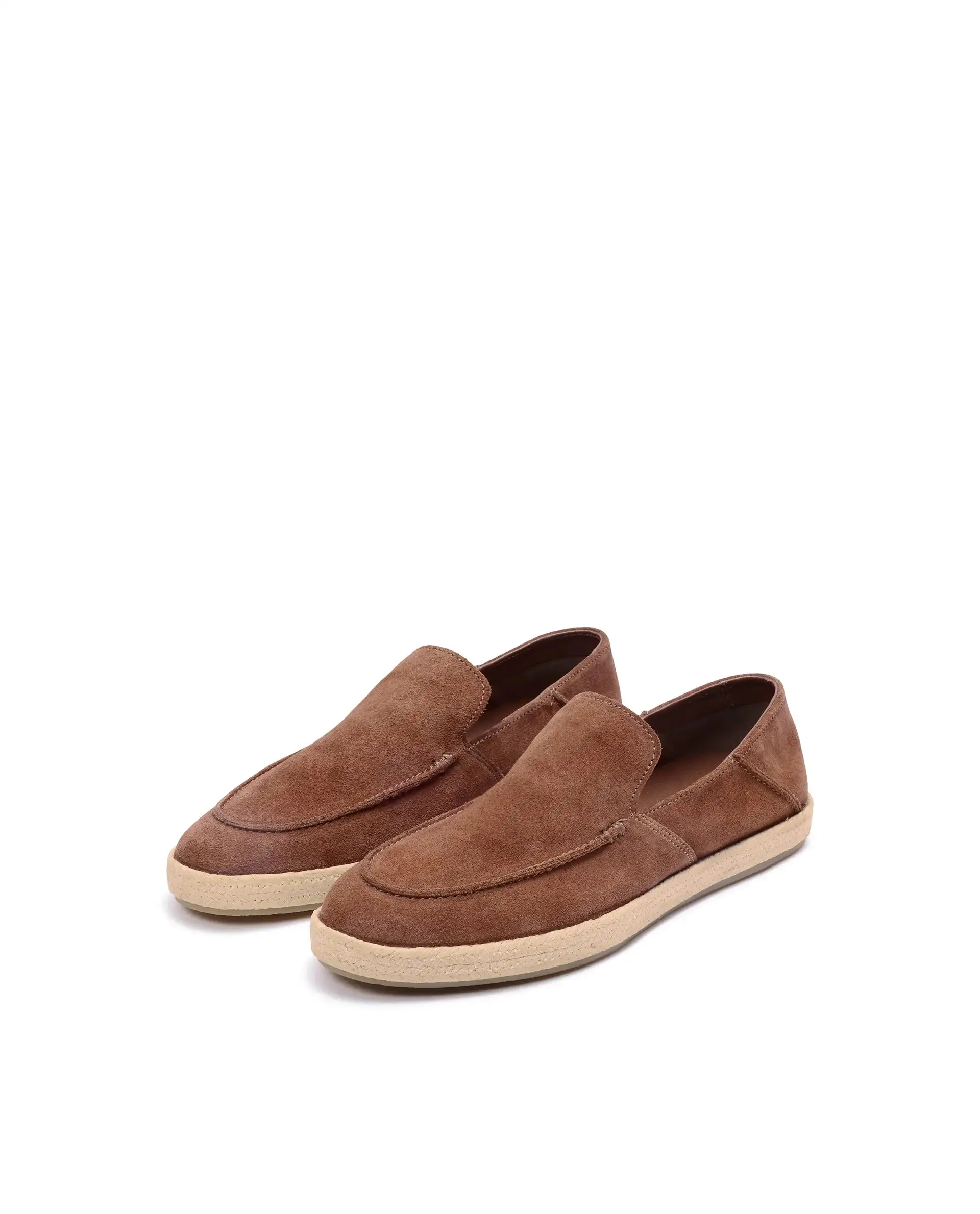 Rare Rabbit Men Havana Camel Suede Leather Slip-On Closure Shoes - Image 2
