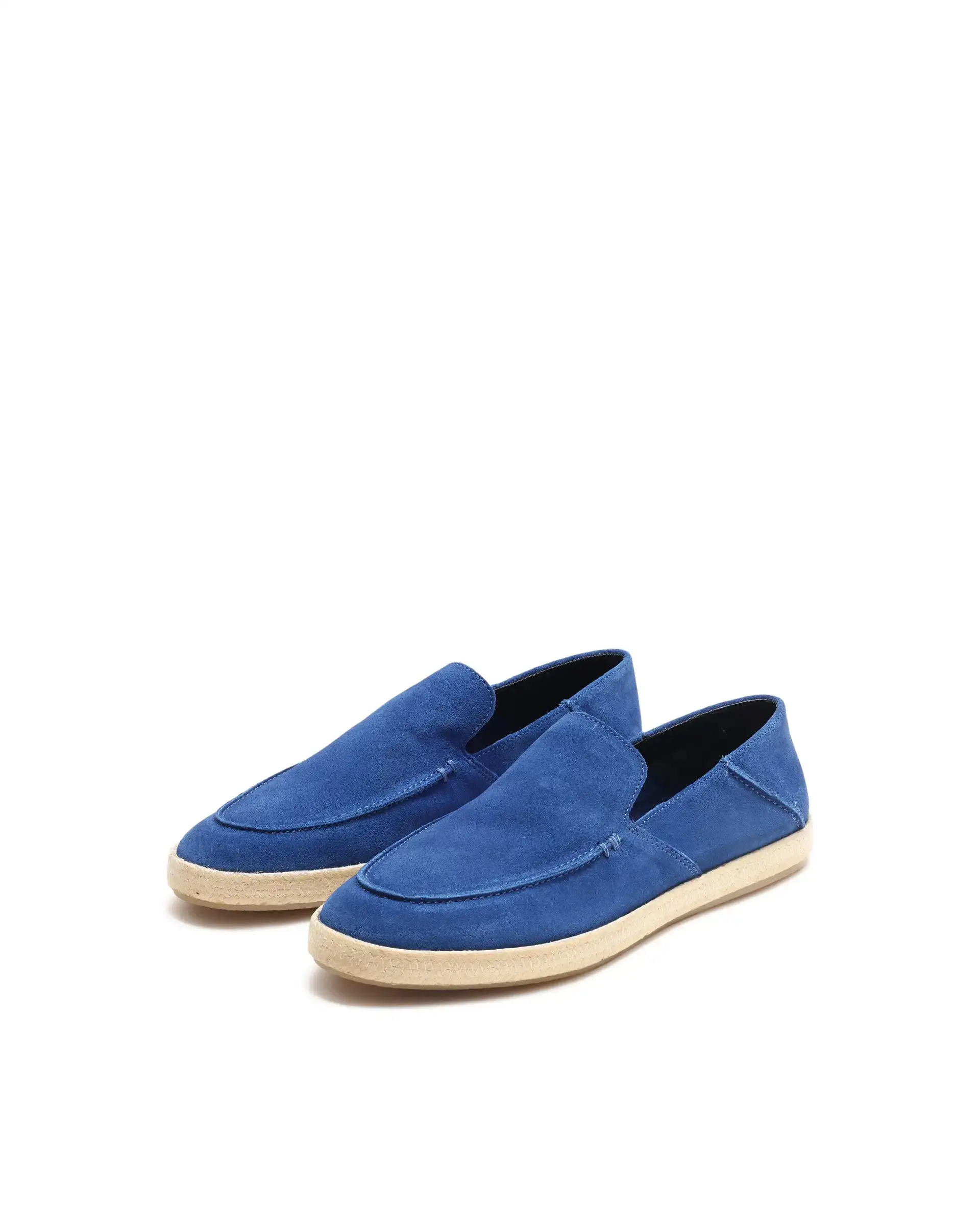 Rare Rabbit Men Havana Ink Blue Suede Leather Slip-On Closure Shoes - Image 2