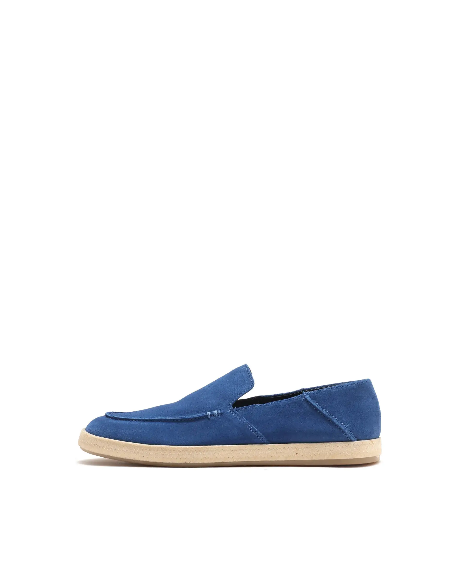 Rare Rabbit Men Havana Ink Blue Suede Leather Slip-On Closure Shoes - Image 3