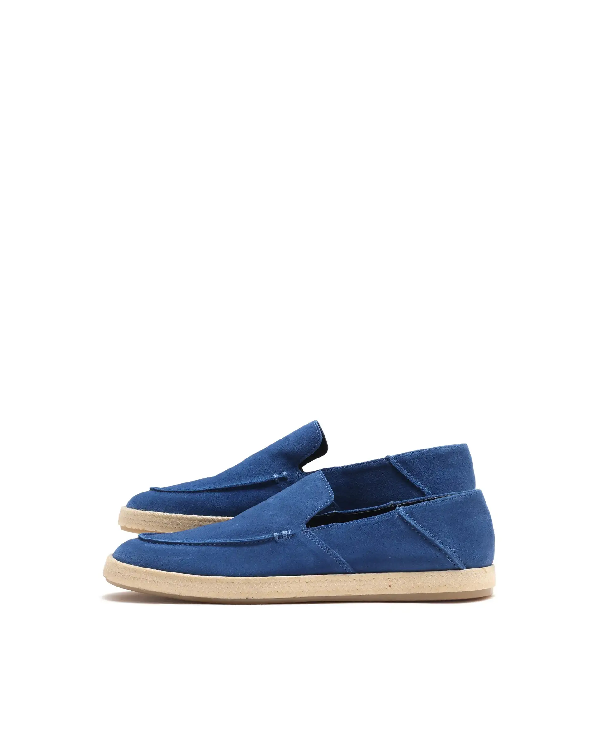 Rare Rabbit Men Havana Ink Blue Suede Leather Slip-On Closure Shoes - Image 7