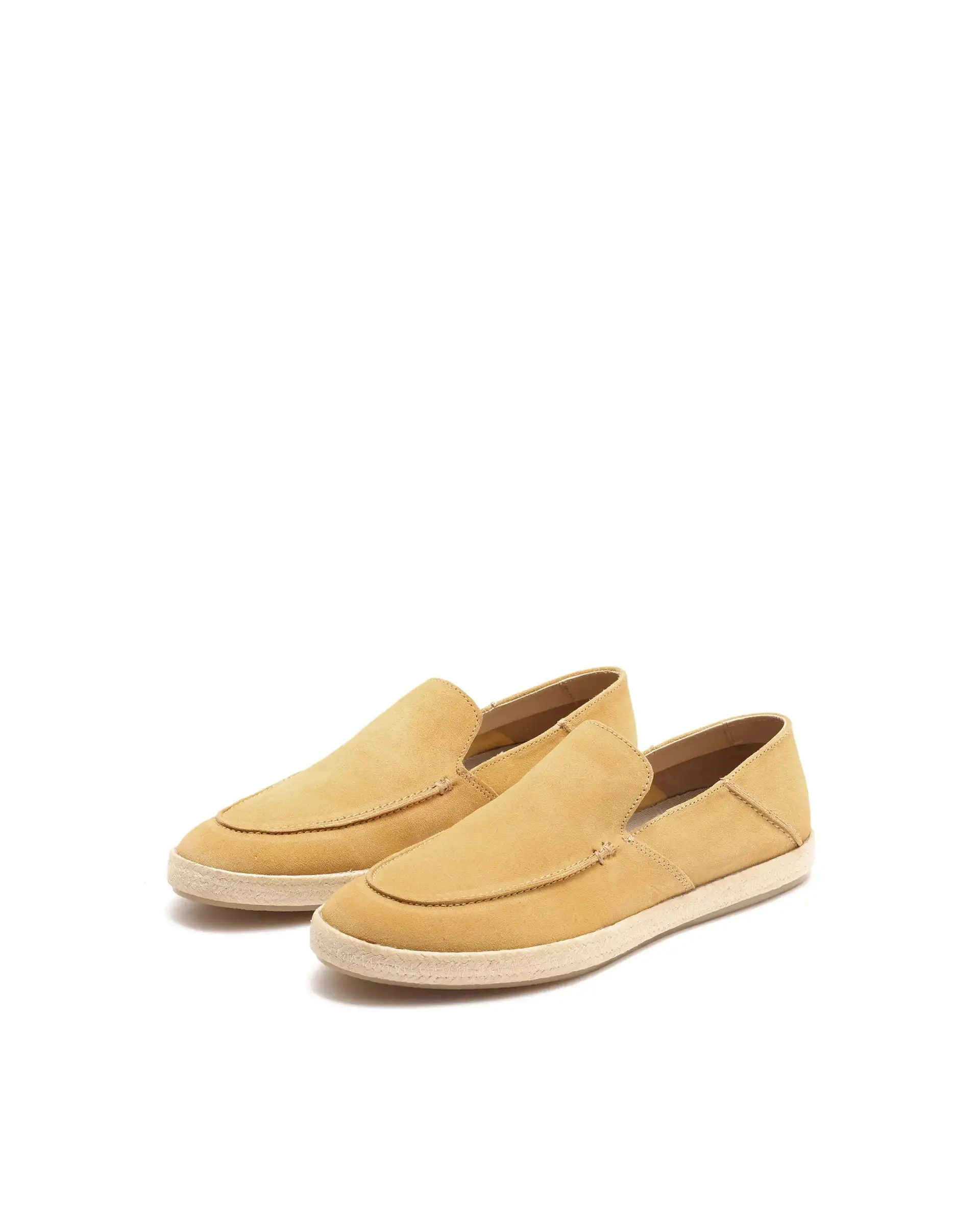 Rare Rabbit Men Havana Mustard Yellow Suede Leather Slip-On Closure Shoes - Image 2