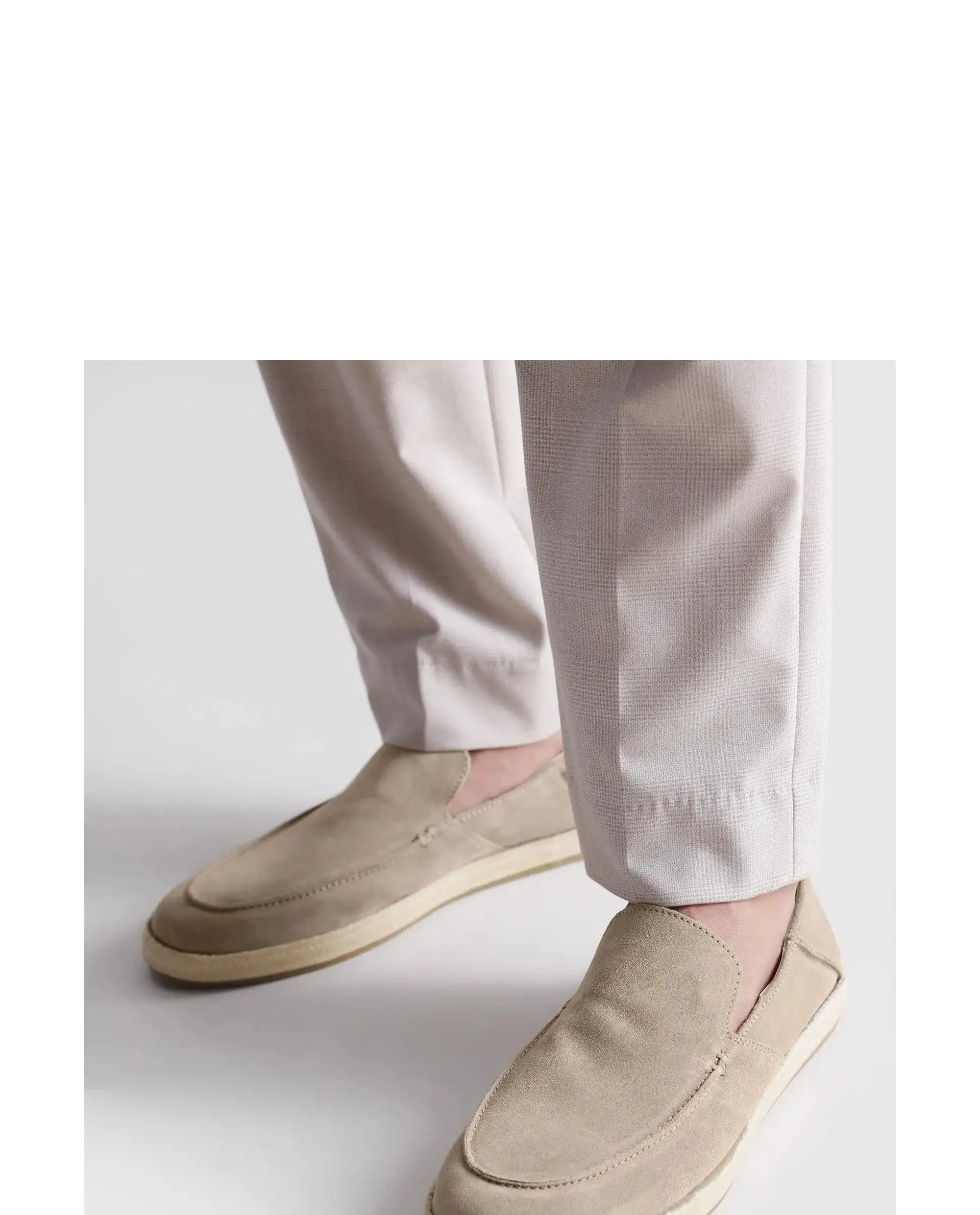 Rare Rabbit Men Havana Lite Fawn Suede Leather Slip-On Closure Shoes - Image 4