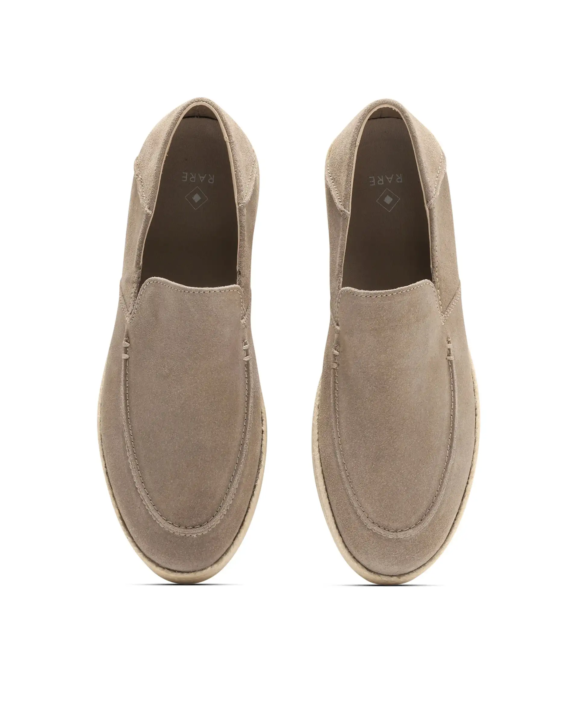 Rare Rabbit Men Havana Lite Fawn Suede Leather Slip-On Closure Shoes - Image 5