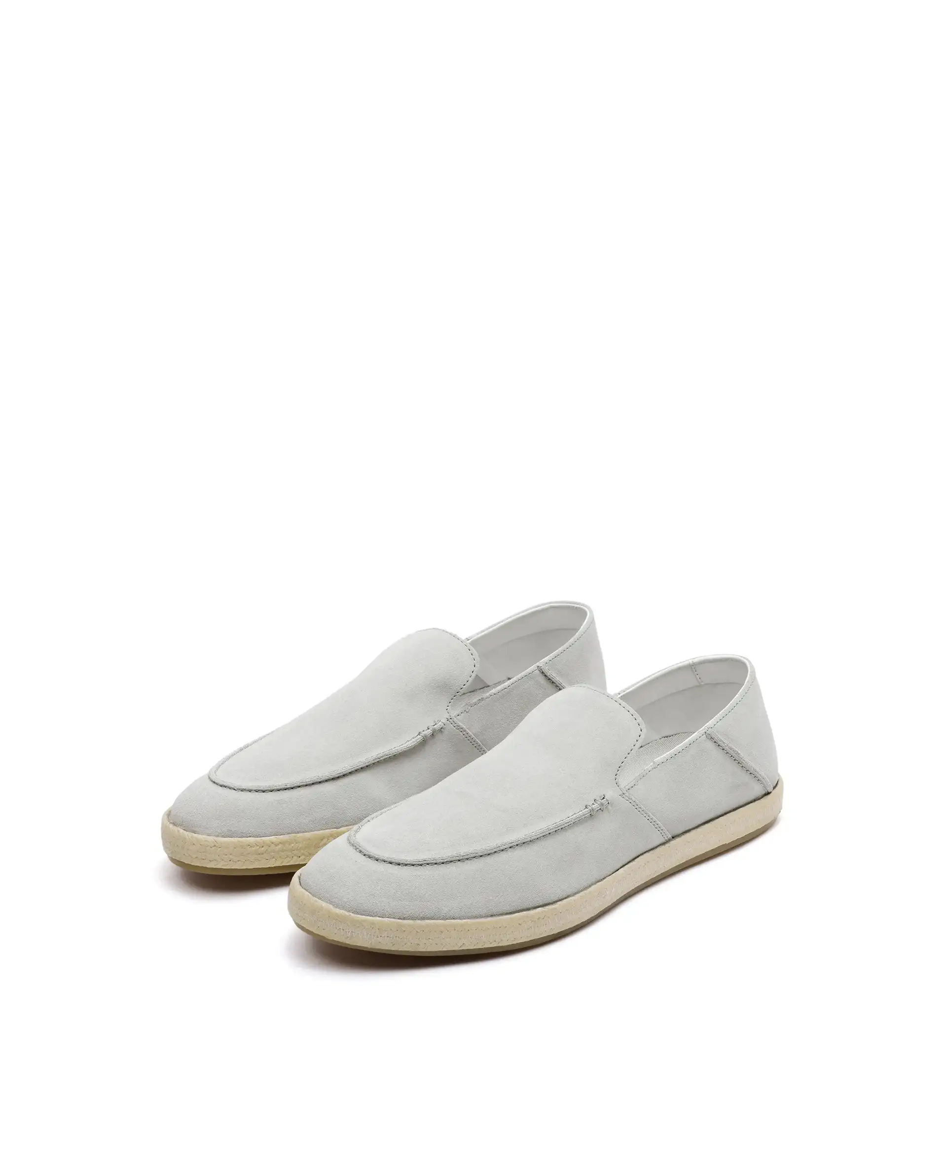 Rare Rabbit Men Havana White Suede Leather Slip-On Closure Shoes - Image 2