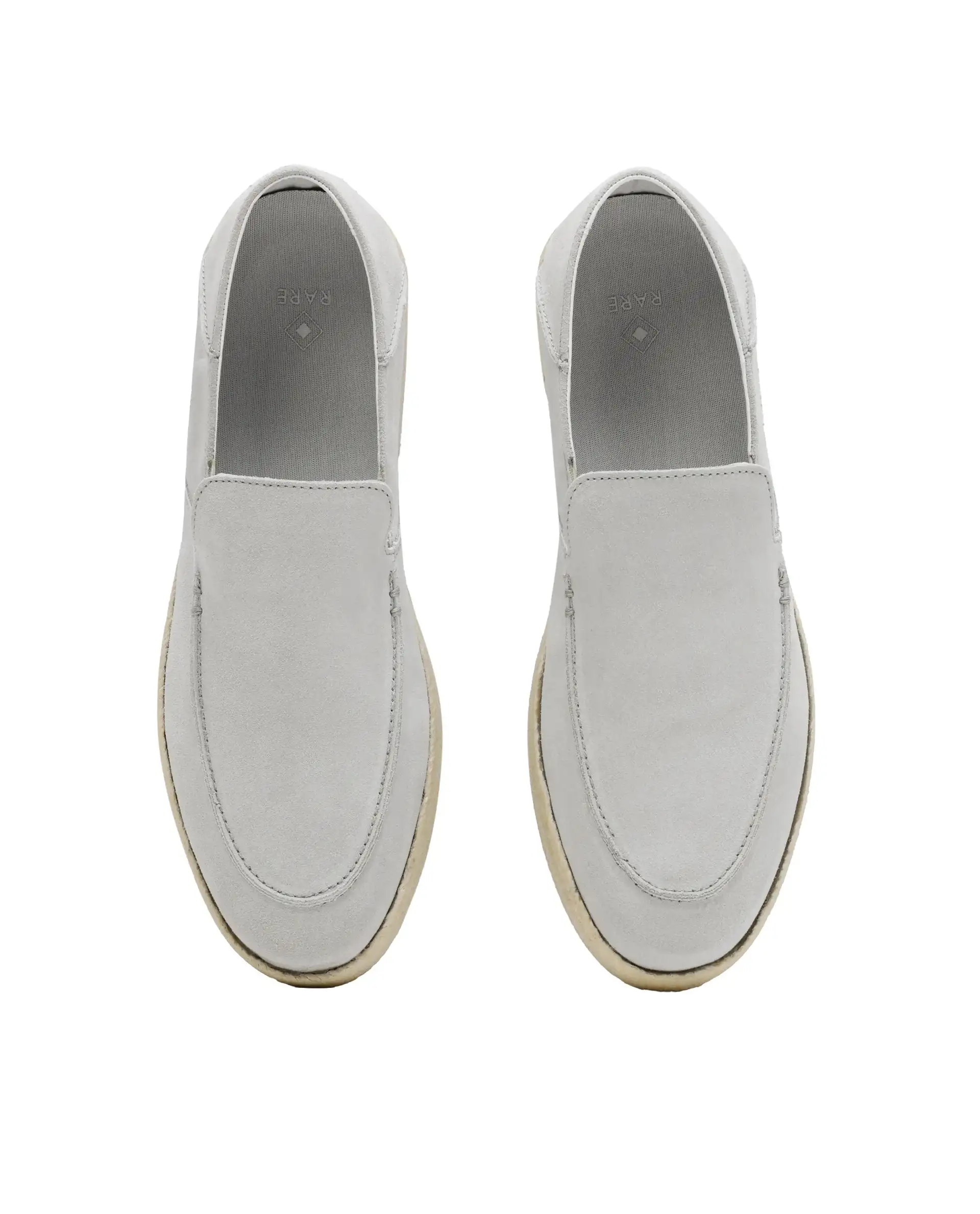 Rare Rabbit Men Havana White Suede Leather Slip-On Closure Shoes - Image 5