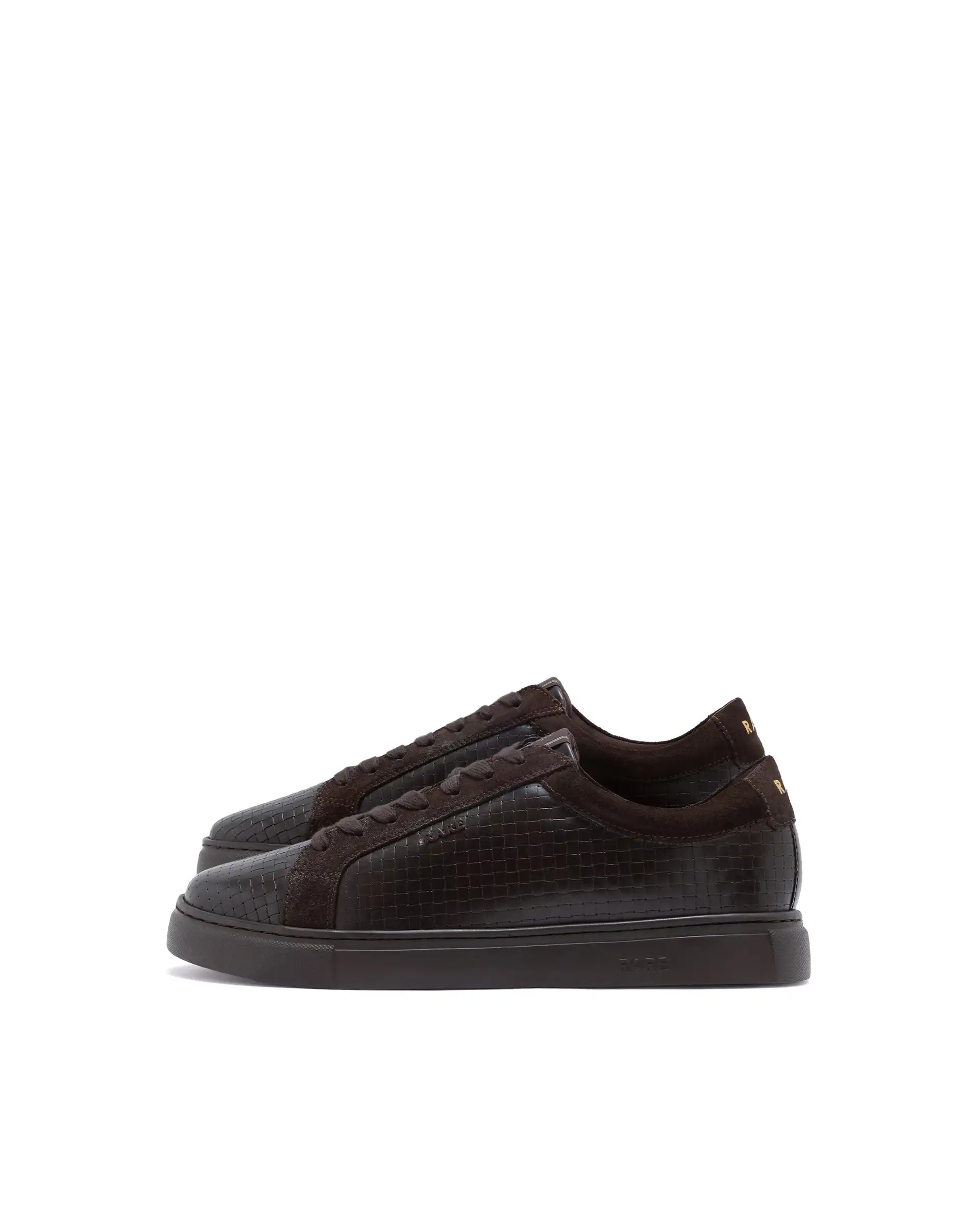 Rare Rabbit Men Herlock Brown Plated Genuine Leather With A Branded Metal Trim Low-Top Lace-Up Sneaker Shoes - Image 7