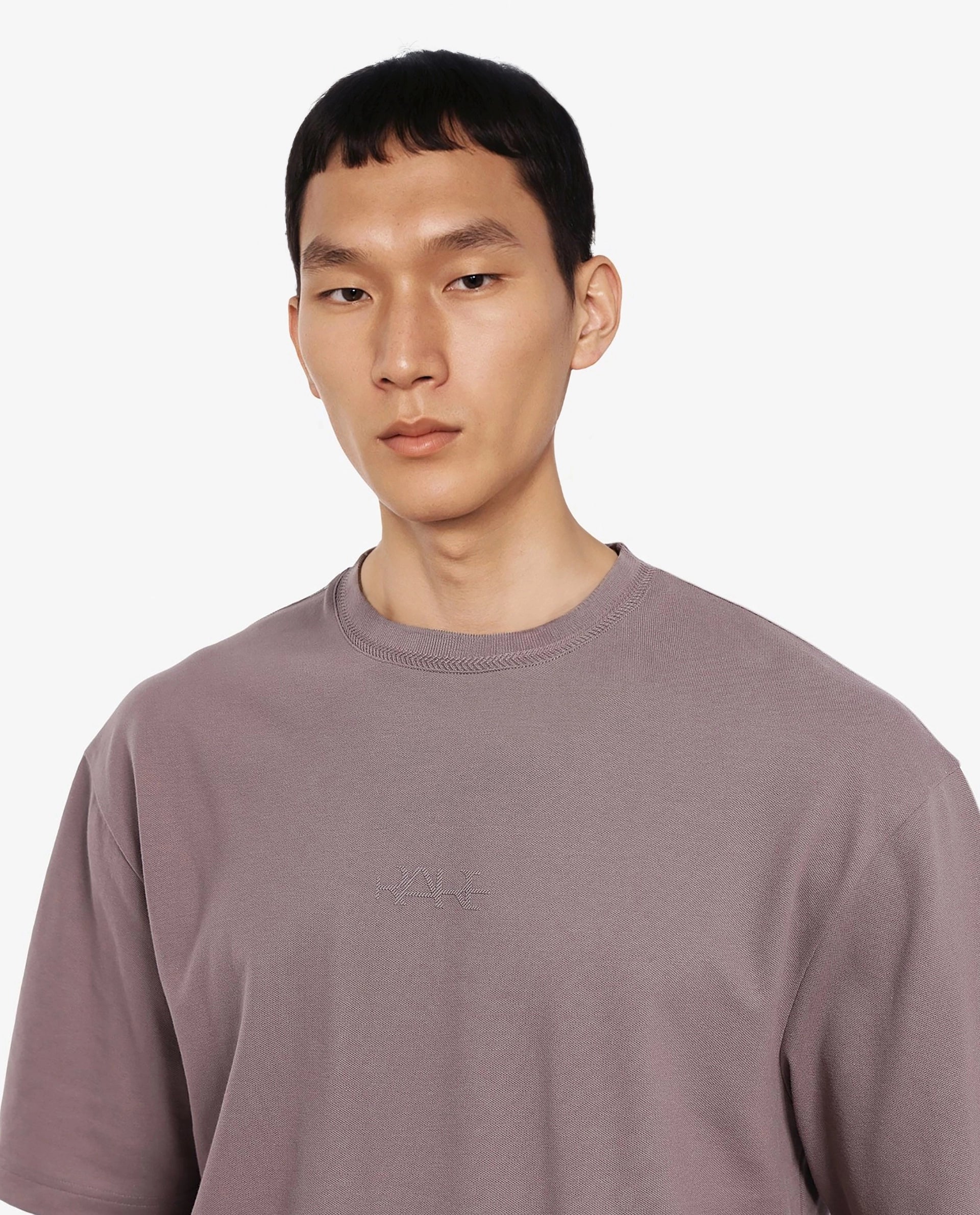 Rare Rabbit Men's Heros-1 Dusky Brown Cotton Blend Plain Oversized Fit Half Sleeve Crew Neck T-Shirt - Image 2