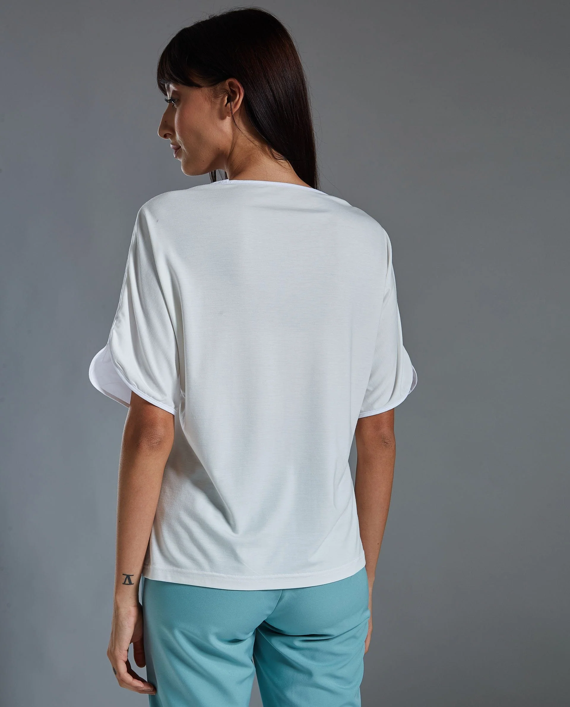 Rareism Women Hersheys White Top Short Sleeves - Image 3
