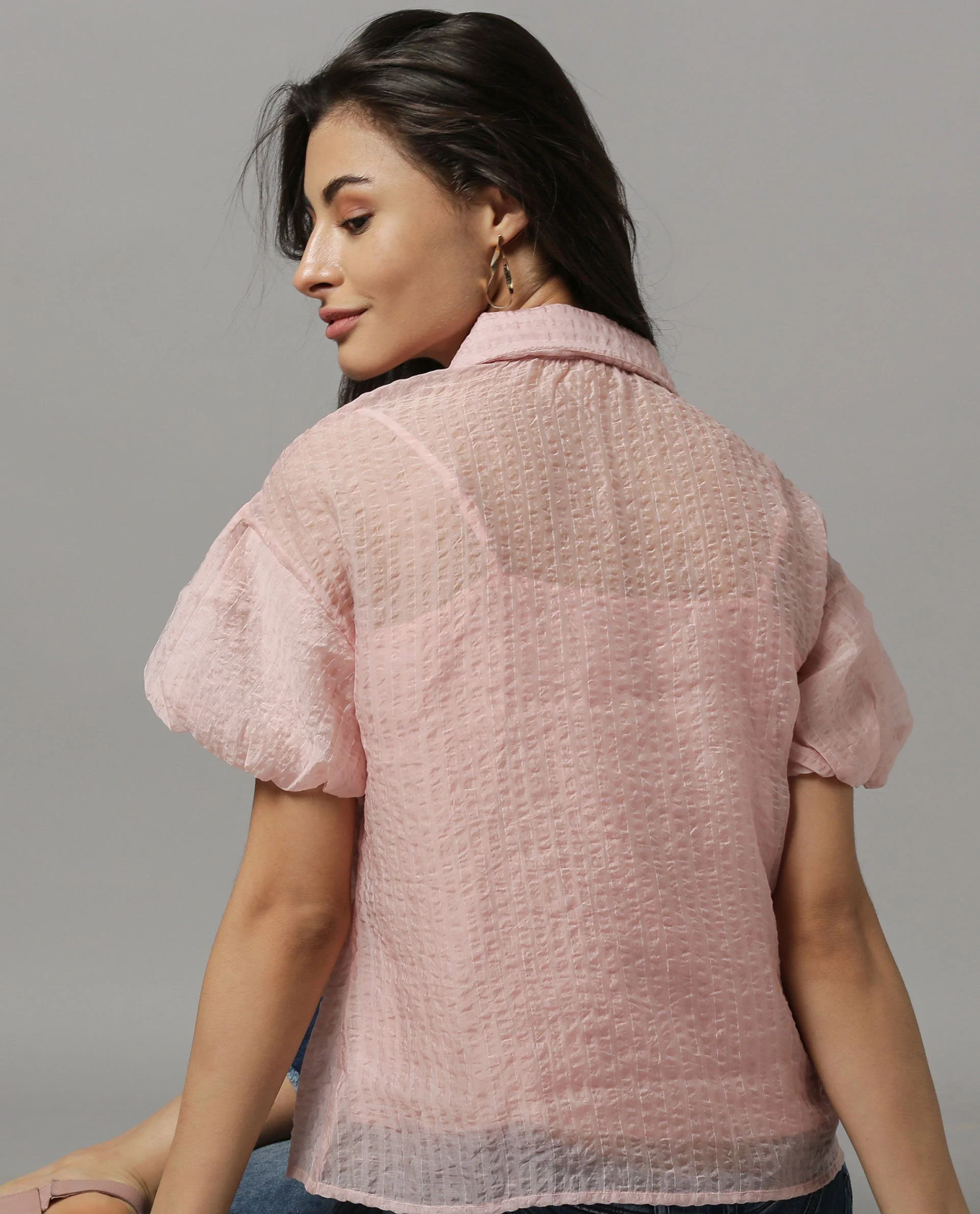 Rareism Women Highness Pink Top Short Sleeves - Image 3