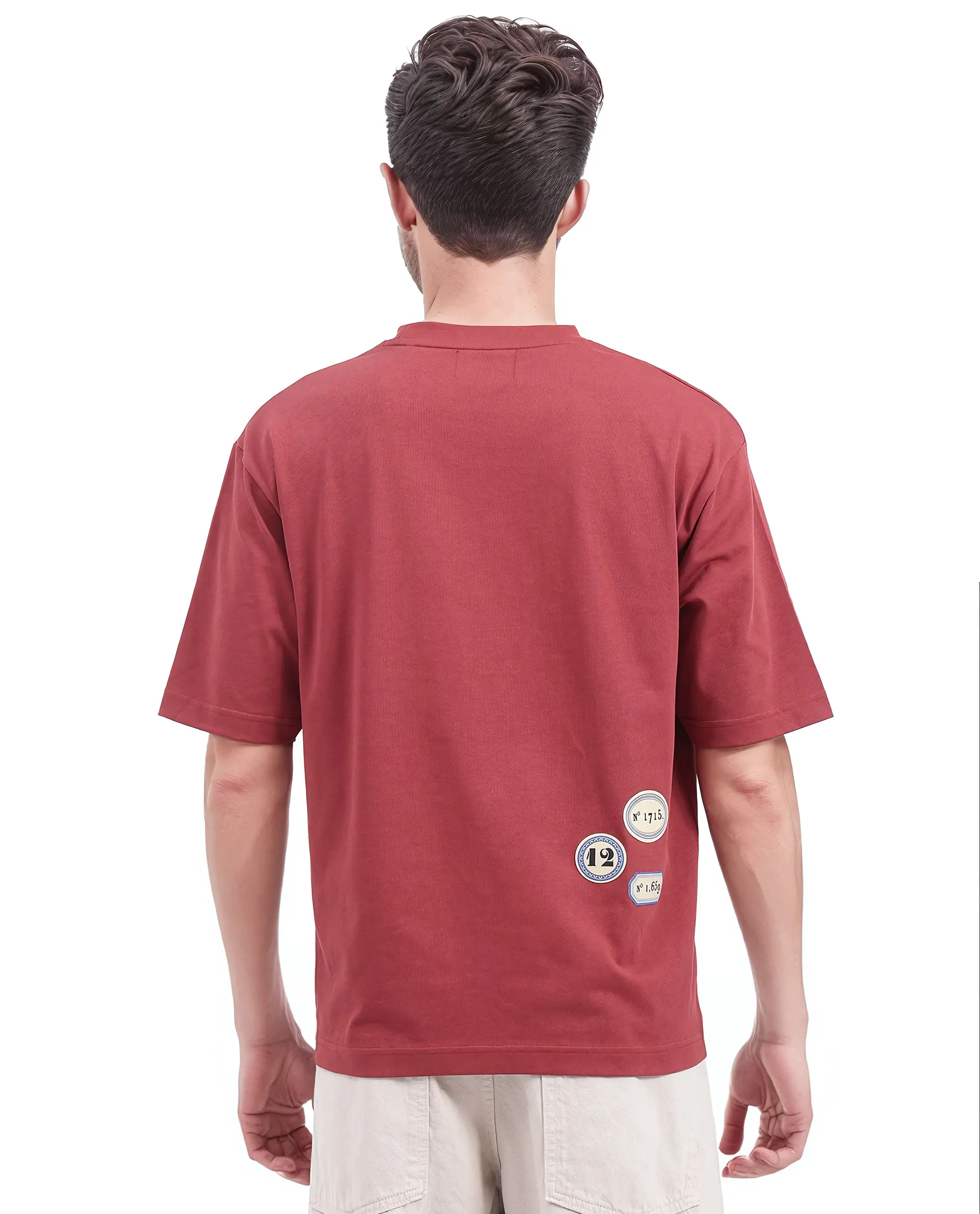 Rare Rabbit Men's Cotton Graphic Print Qlo Fit Half Sleeve Crew Neck T-Shirt - Image 7