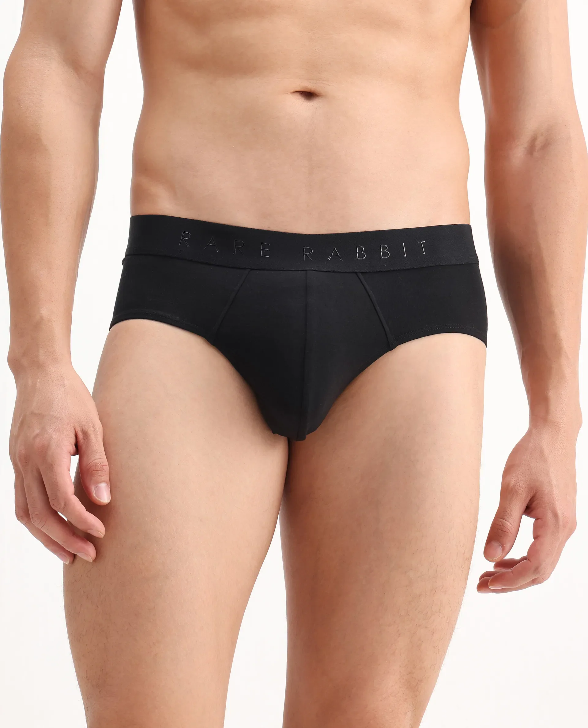 Rare Rabbit Men Hither Black Soft Cotton Stretch Briefs - Image 5