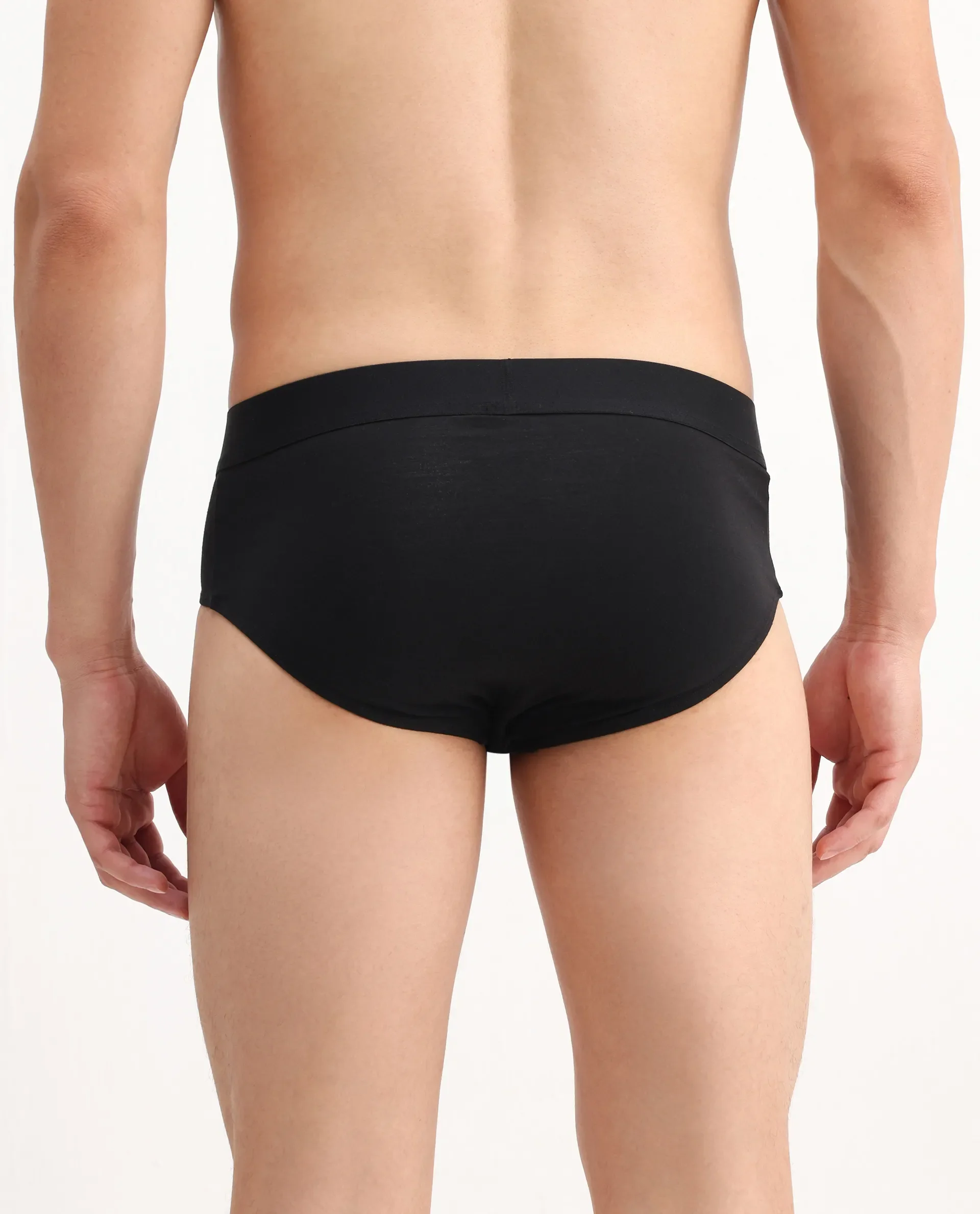 Rare Rabbit Men Hither Black Soft Cotton Stretch Briefs - Image 6