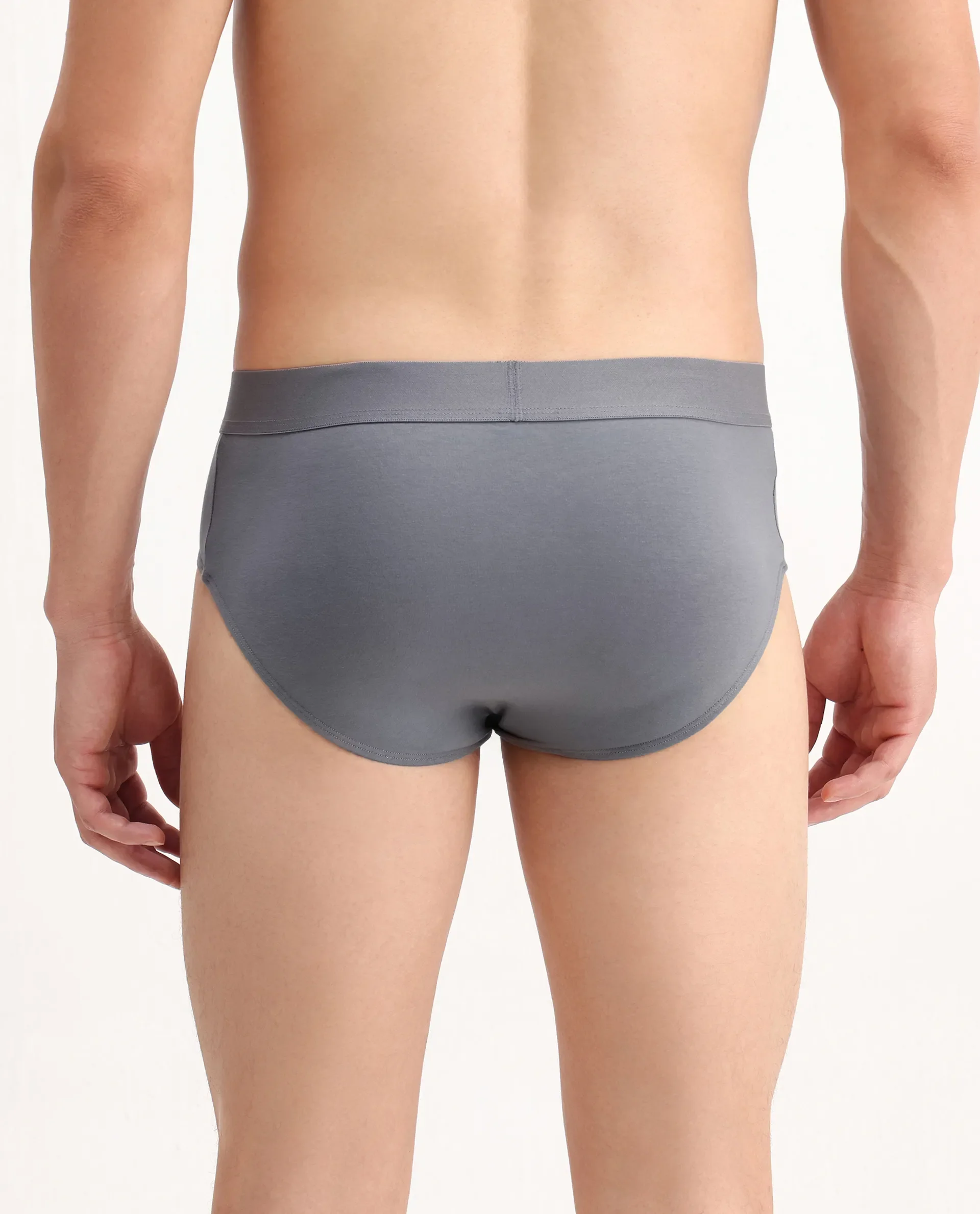 Rare Rabbit Men Hither Grey Soft Cotton Stretch Briefs - Image 6