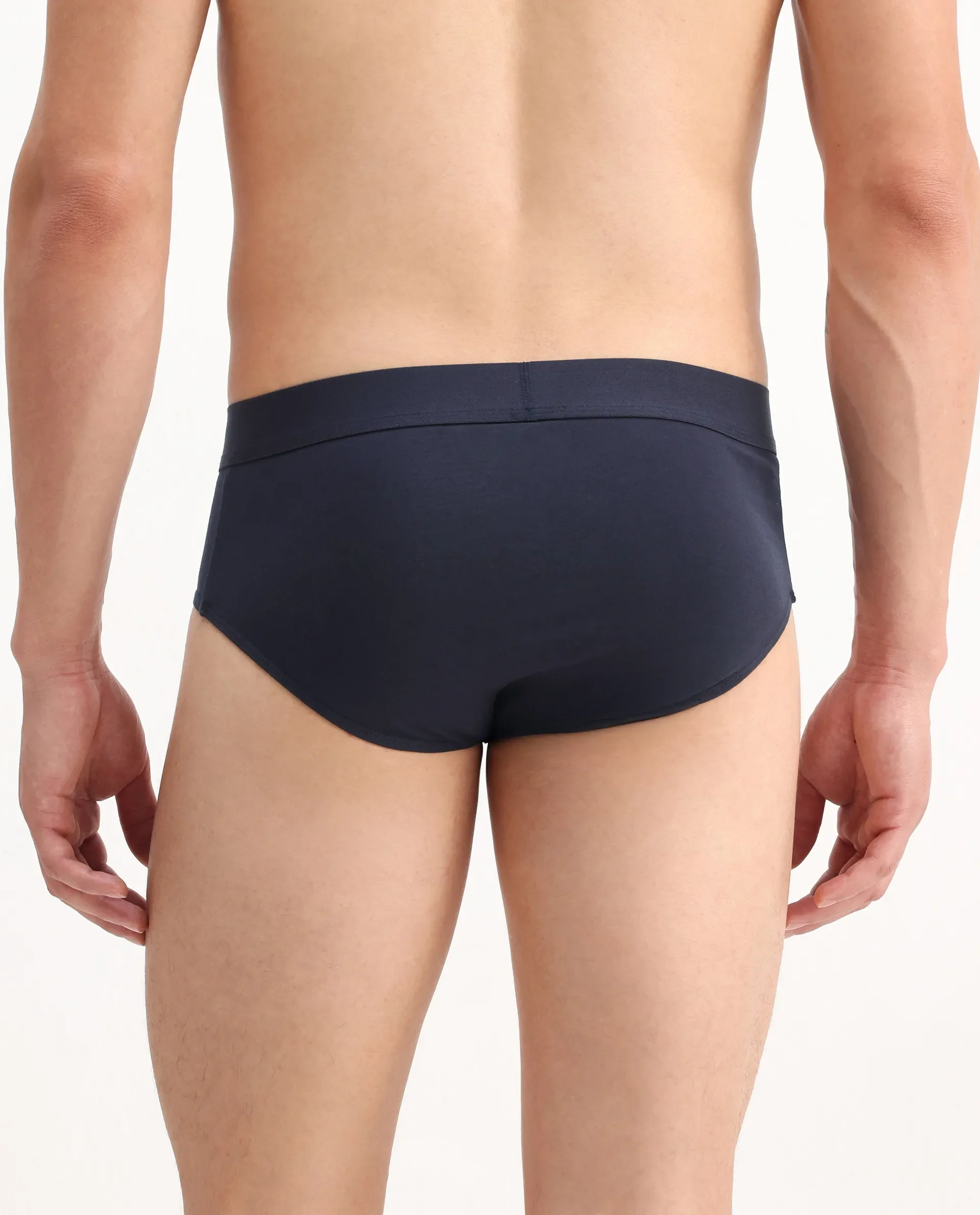 Rare Rabbit Men Hither Navy Soft Cotton Stretch Briefs - Image 6