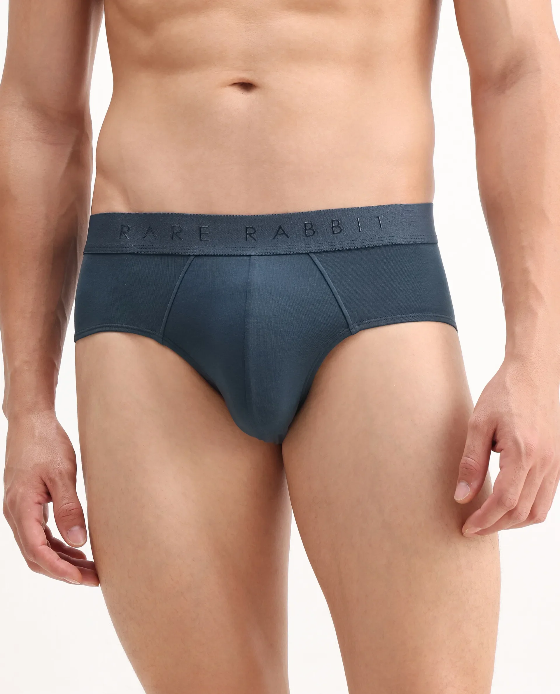 Rare Rabbit Men Hither Teal Soft Cotton Stretch Briefs - Image 5