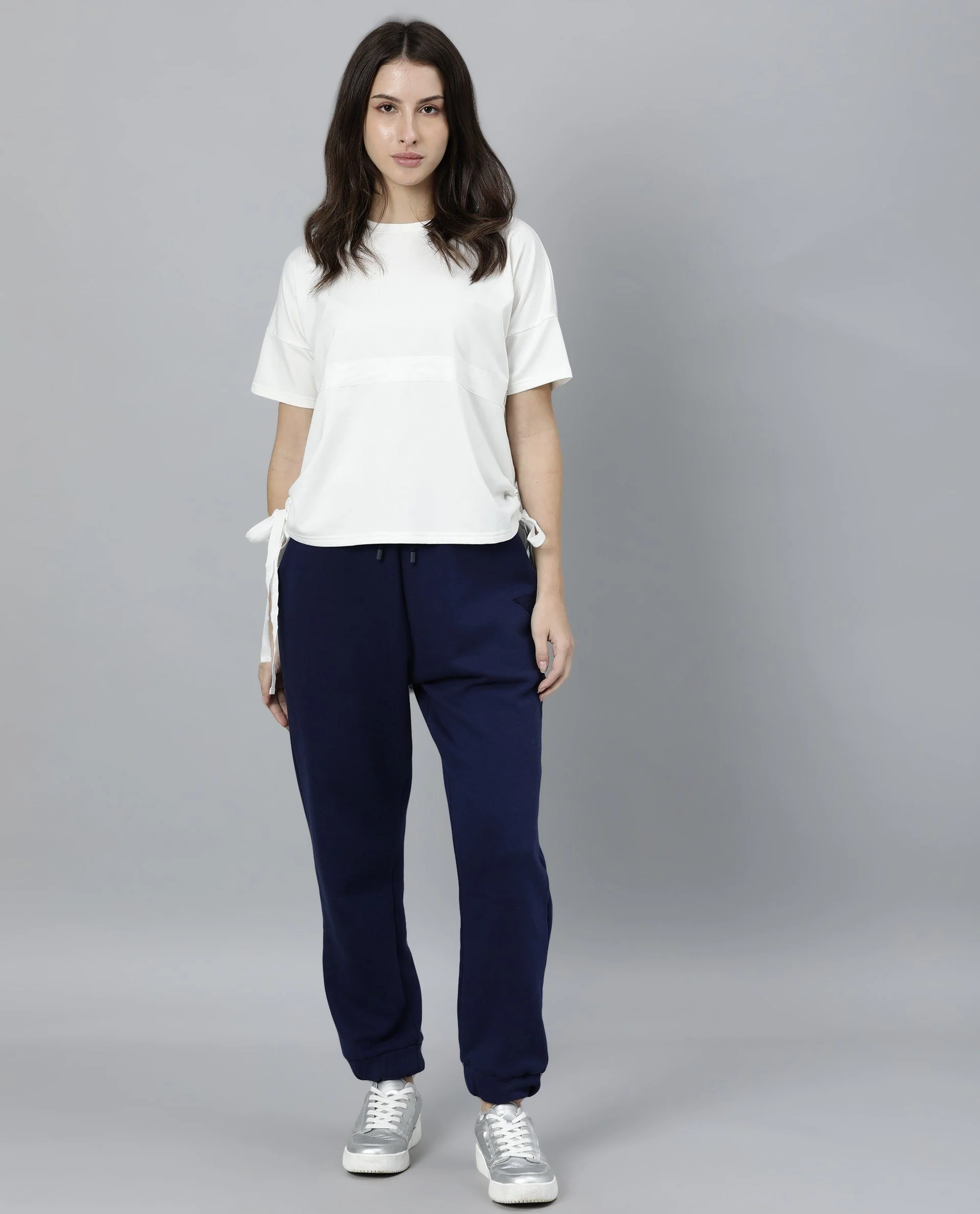 Rareism Womens Hoa Off White T-Shirt Polycotton Fabric Short Sleeve Regular Fit Round Neck - Image 3