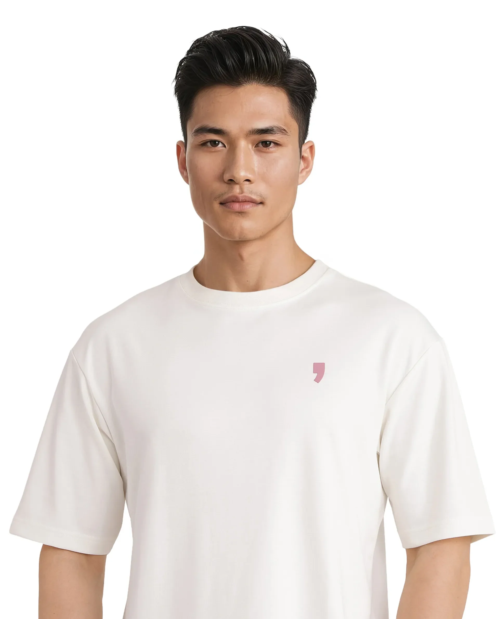 Rare Rabbit Men's Hol Off White Cotton Graphic Print Boxy Fit Half Sleeve Crew Neck T-Shirt - Image 7