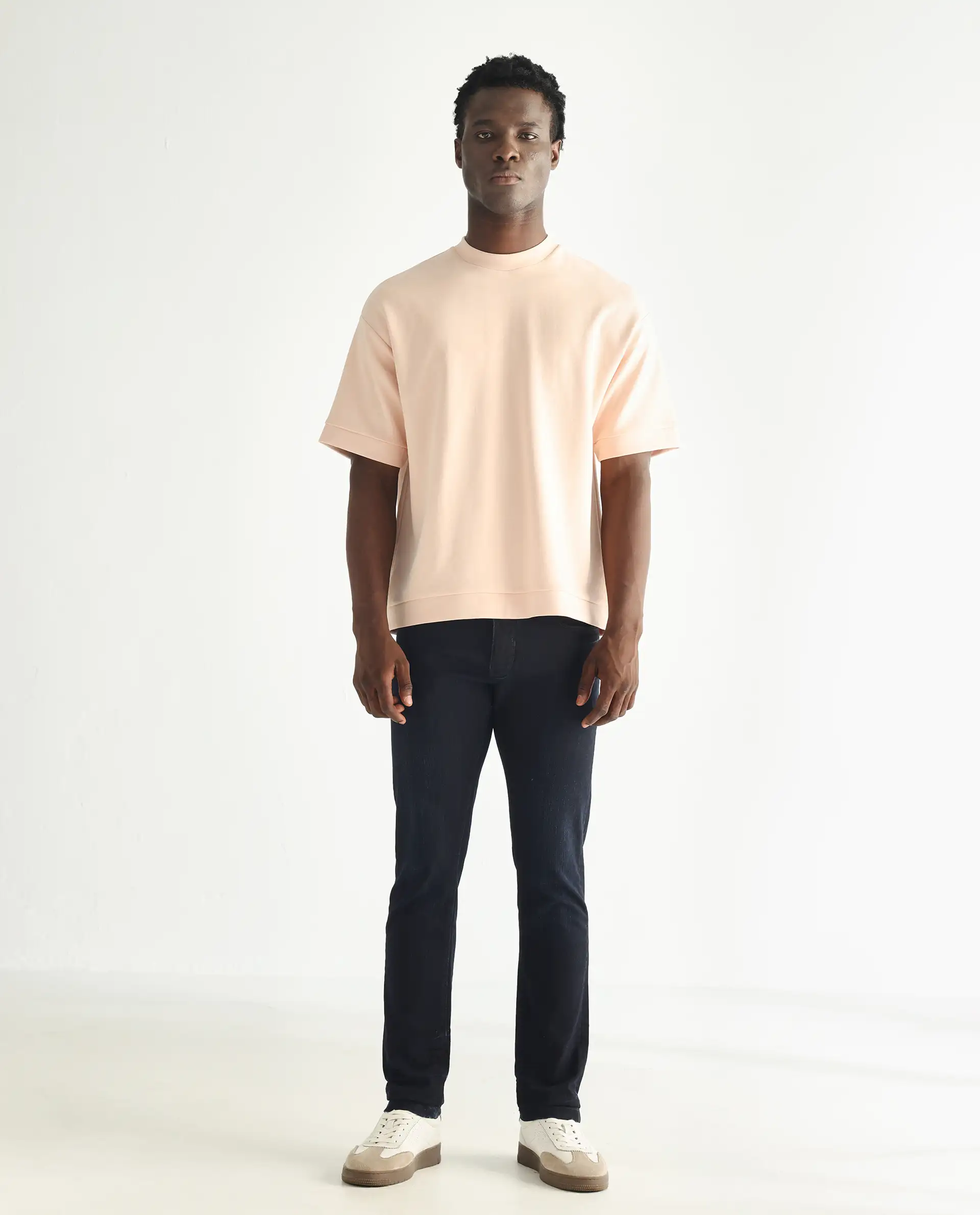 Rare Rabbit Men's Holand Navy Cotton Plain Hawk Slim Fit Jeans - Image 3