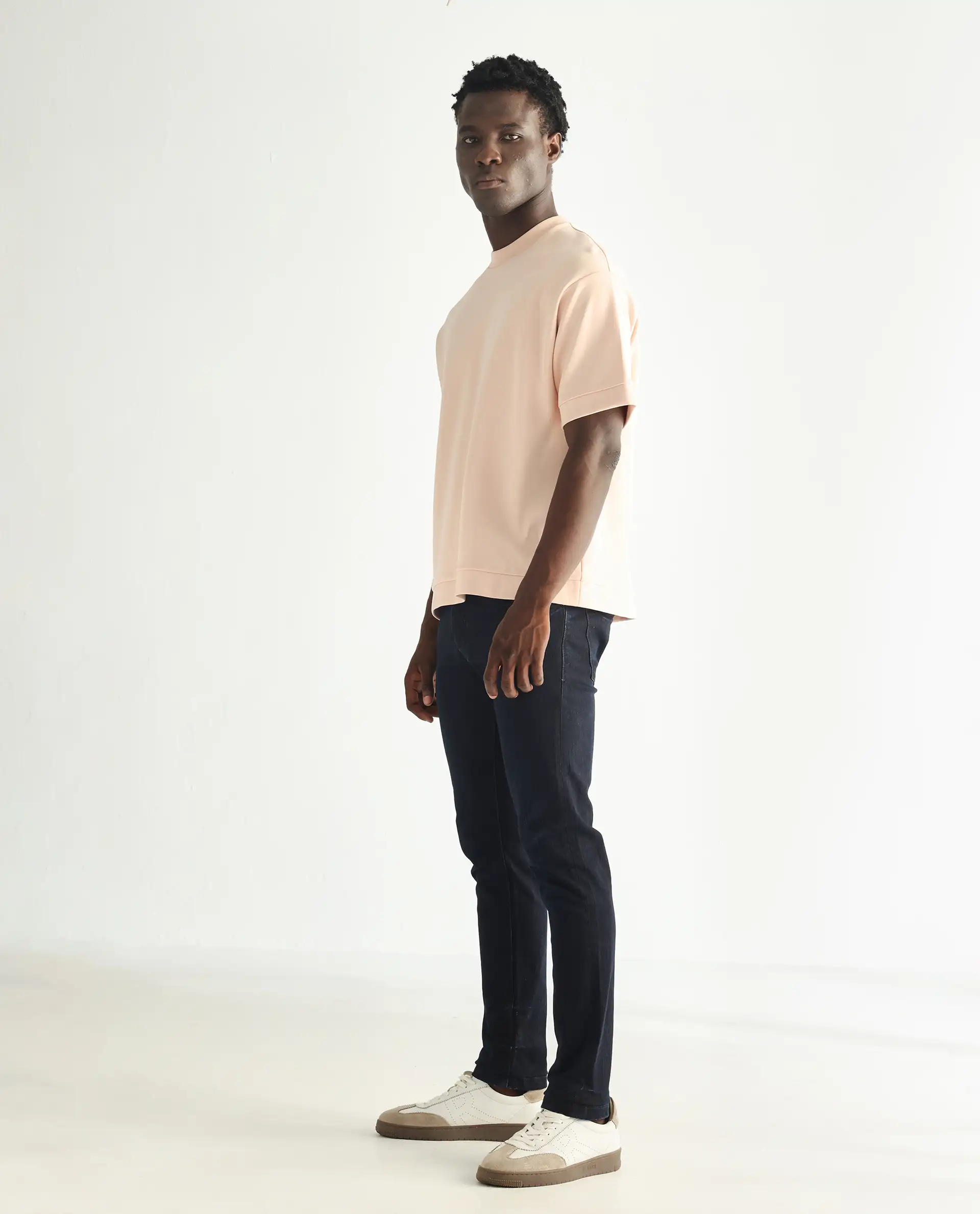 Rare Rabbit Men's Holand Navy Cotton Plain Hawk Slim Fit Jeans - Image 4