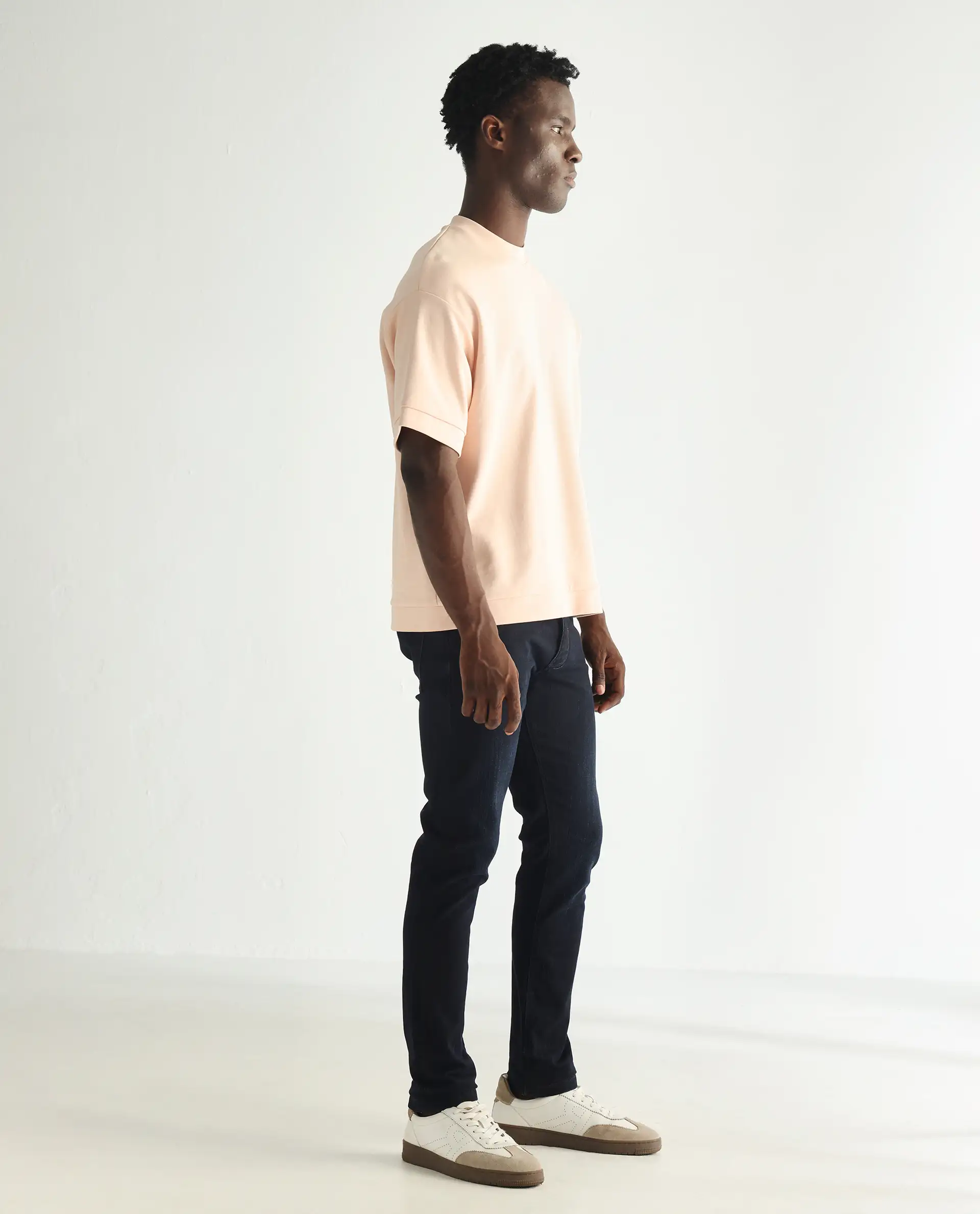 Rare Rabbit Men's Holand Navy Cotton Plain Hawk Slim Fit Jeans - Image 6