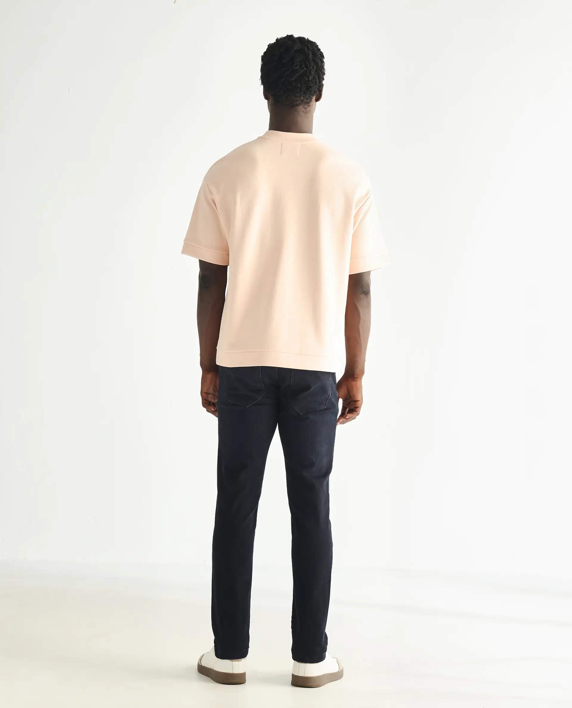 Rare Rabbit Men's Holand Navy Cotton Plain Hawk Slim Fit Jeans - Image 9