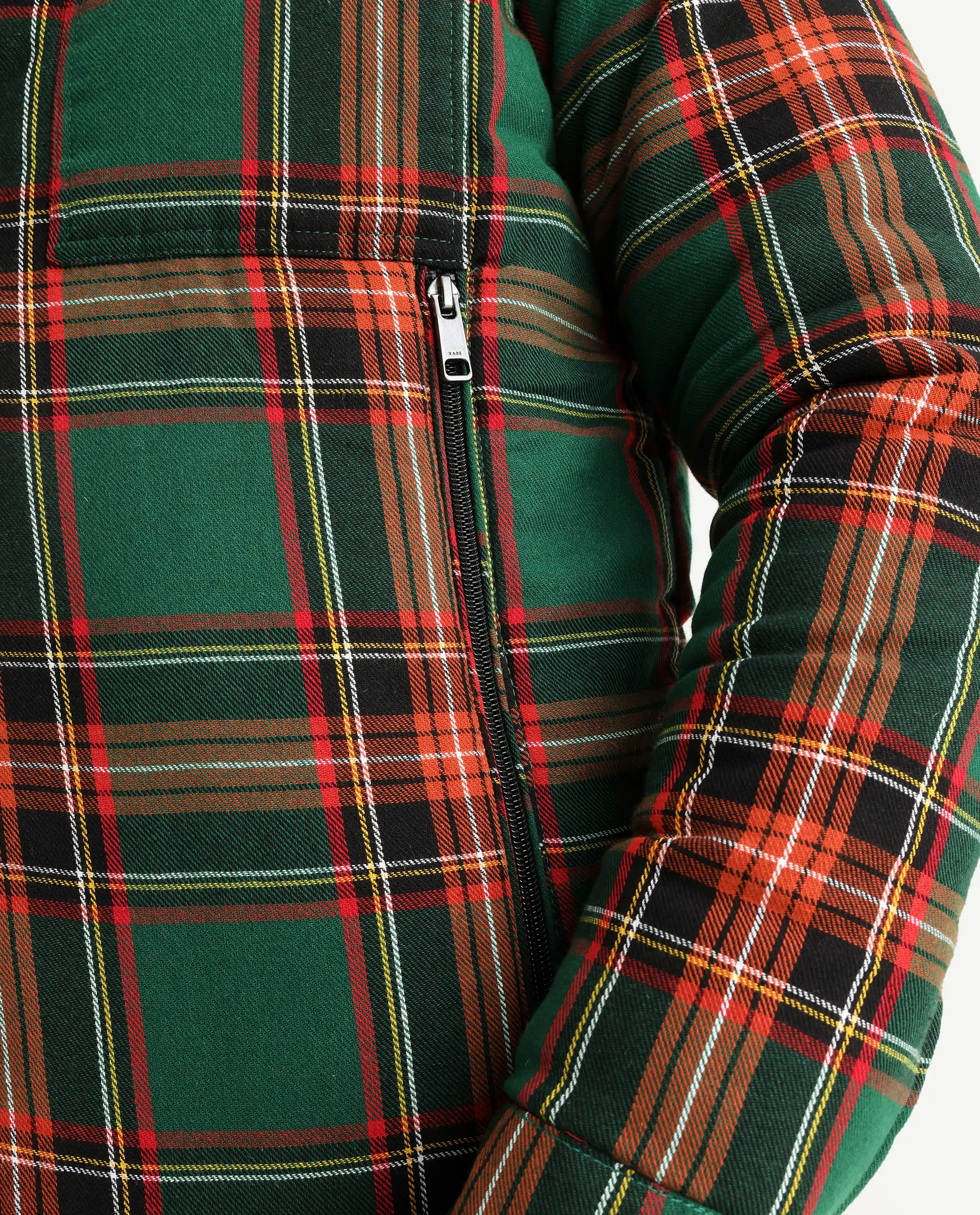 Rare Rabbit Men's Hollis Green Cotton Checked Print Regular Fit Full Sleeve Spread Collar Jacket - Image 5